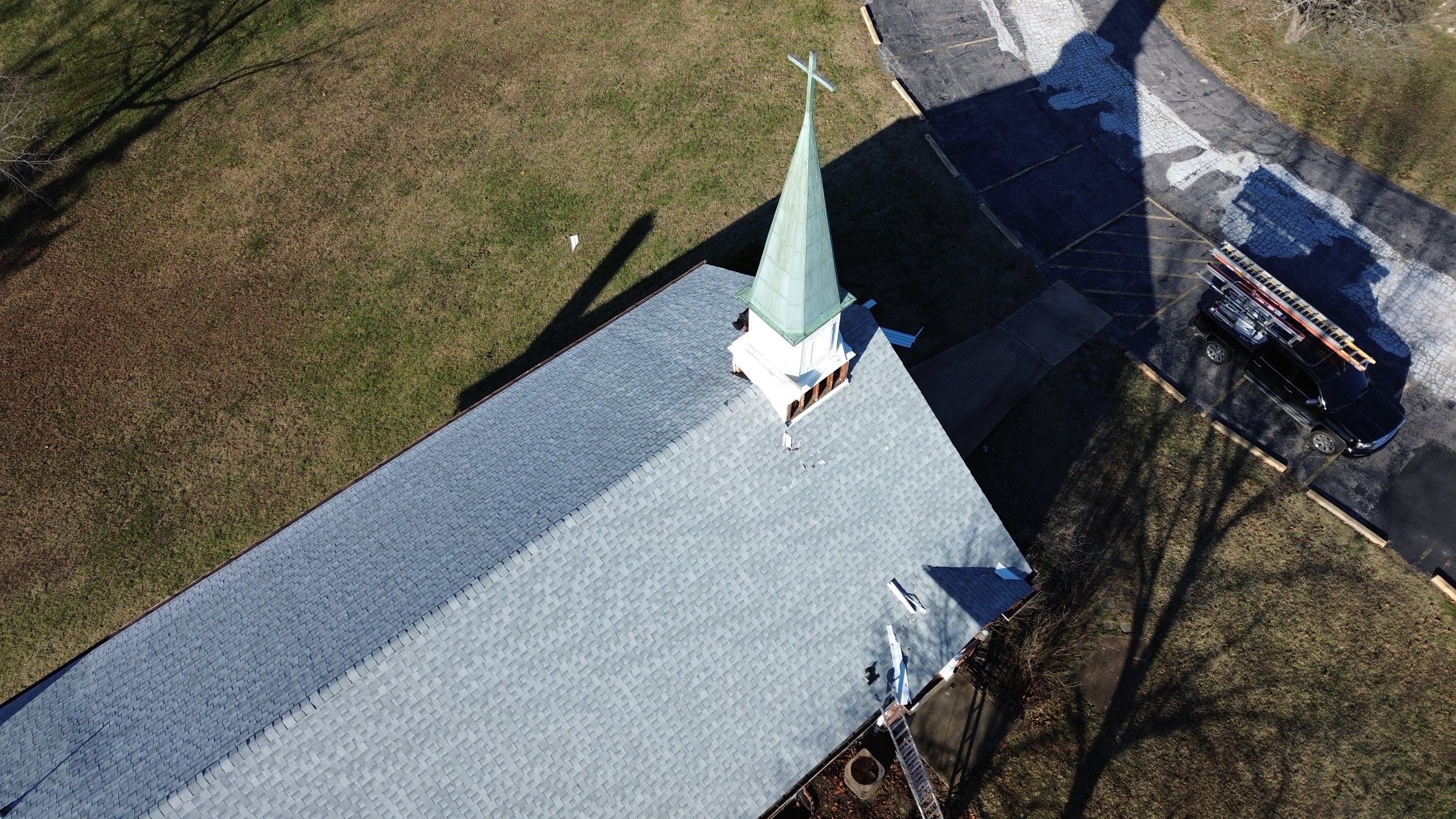 Complete GAF Shingle Roof Installation for Hillsboro Church Building by Acute Roofing And Exteriors 