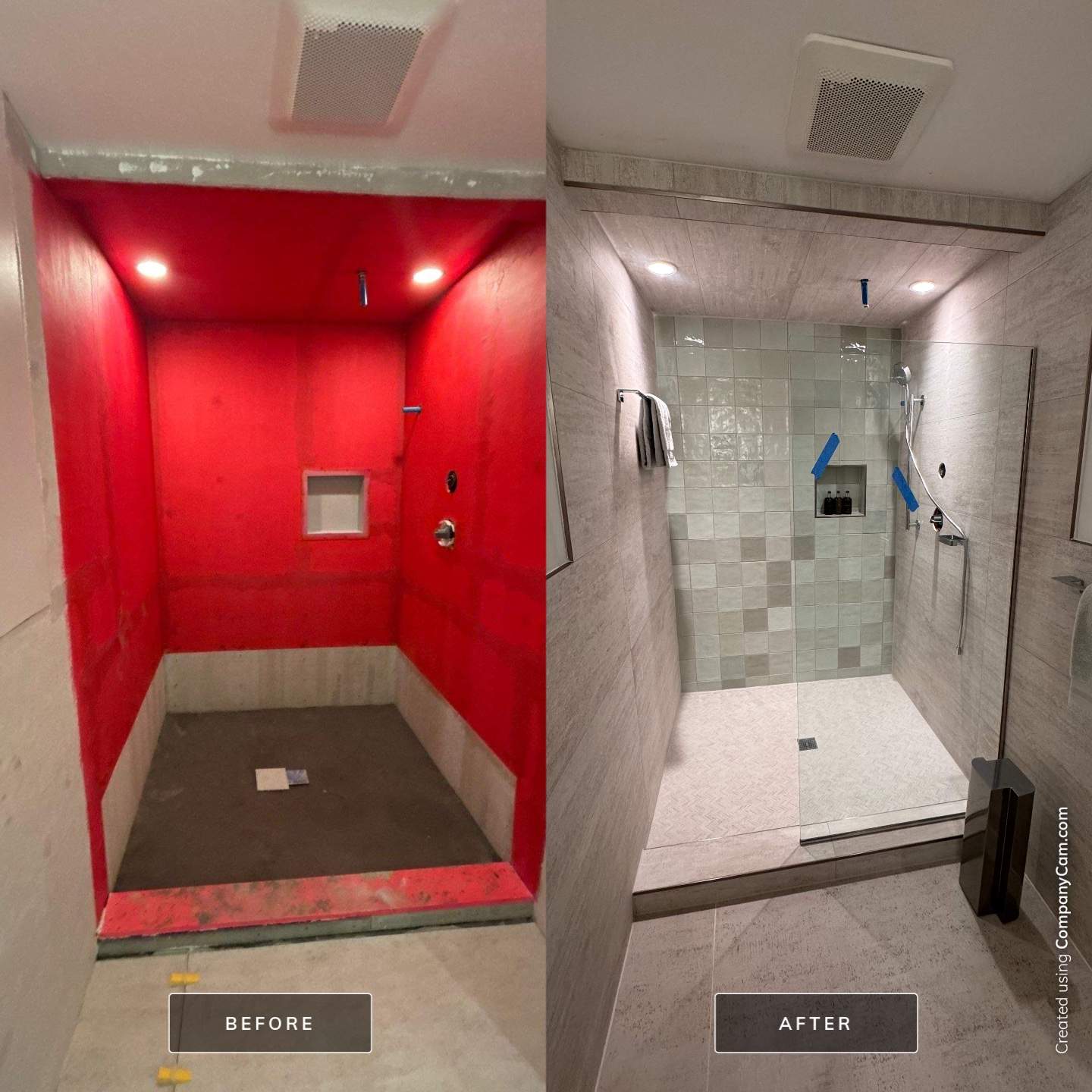 Two bathrooms renovation by Prudencio