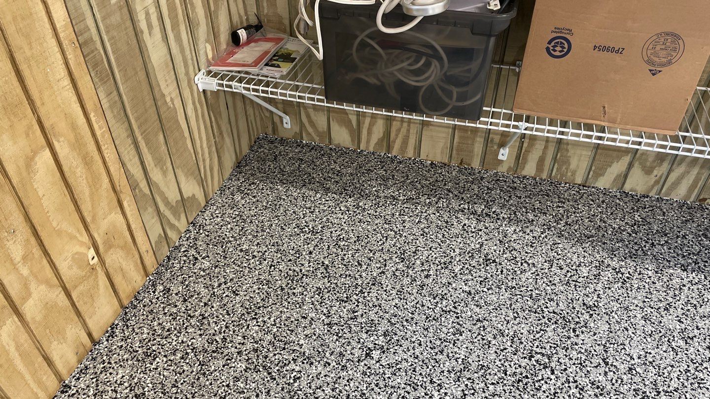 Garage TransFLOORmation using Domino by Innovative Concrete Coatings 