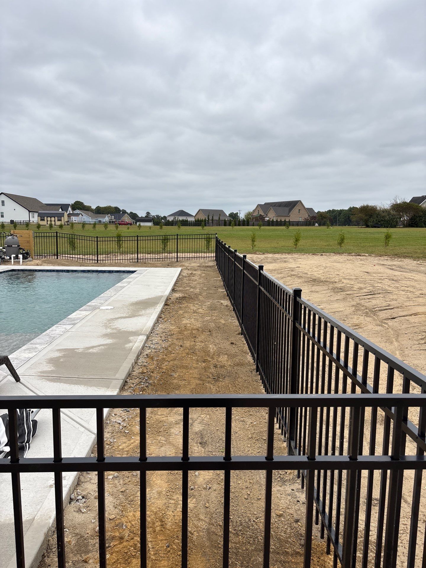 Pool Fencing Project in Bailey by Superior Fence and Rail