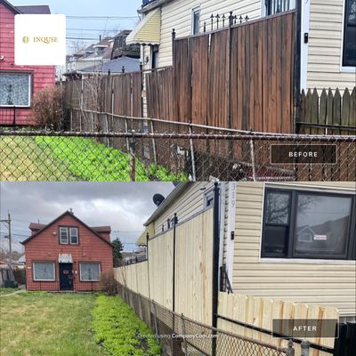 Fence Installation using pressure treated lumber 