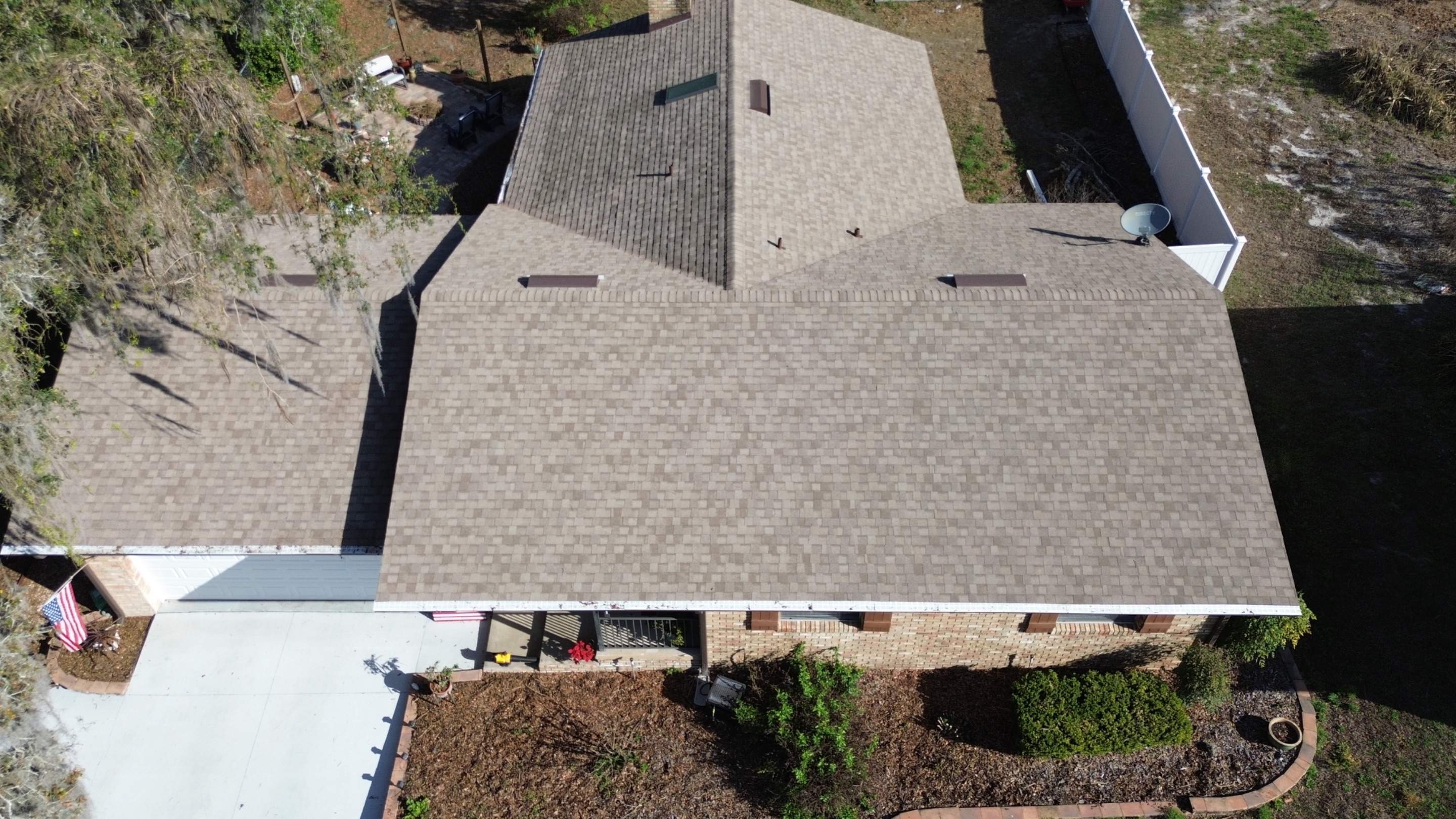 Drone pictures in Fruitland Park FL by Gold Key Roofing