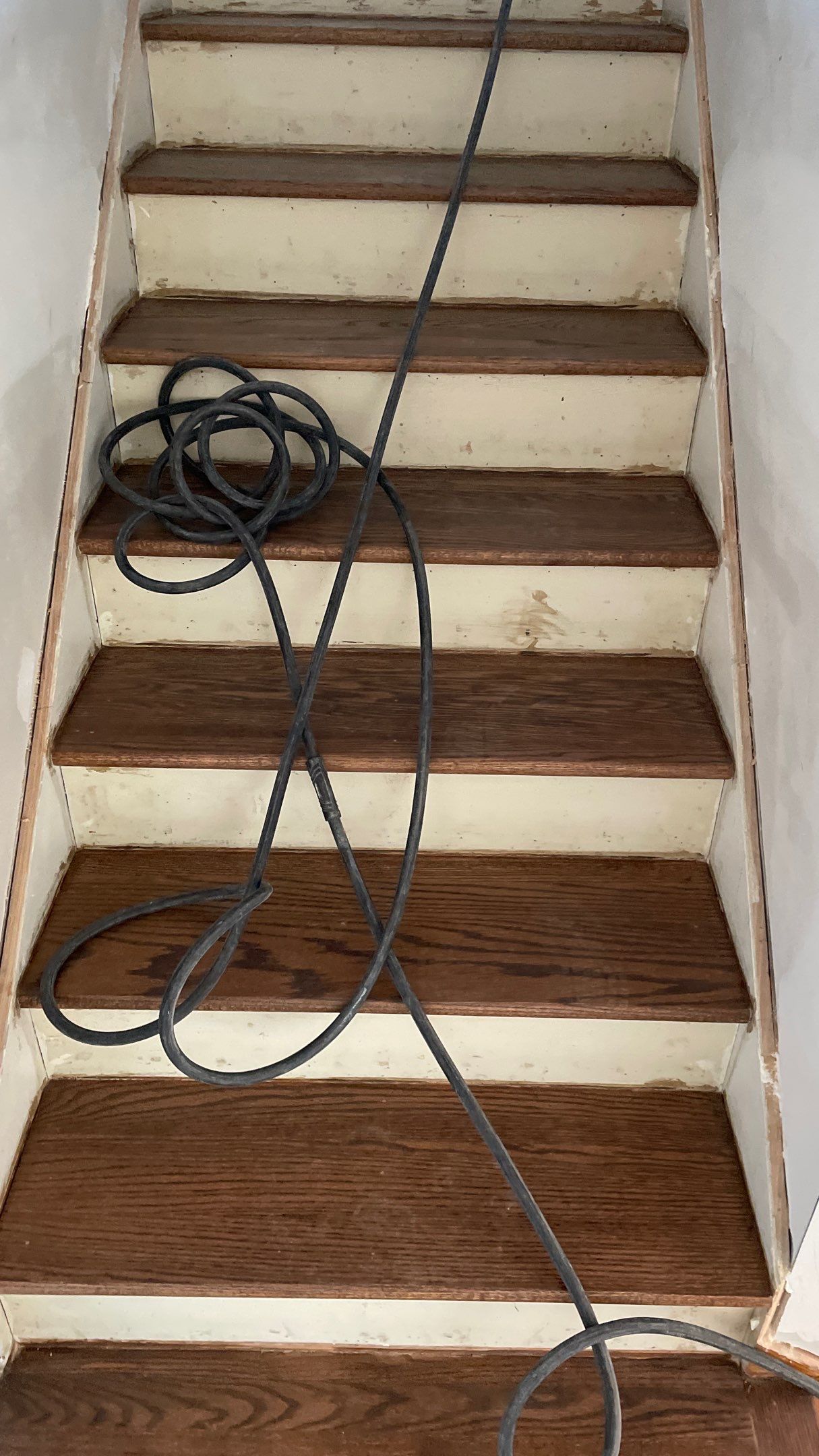 Remodeled Home with new tile floors, Showers and Refinished Oak Floors with stain and Waterbased Finish by Footprints Floors of Coastal Carolina