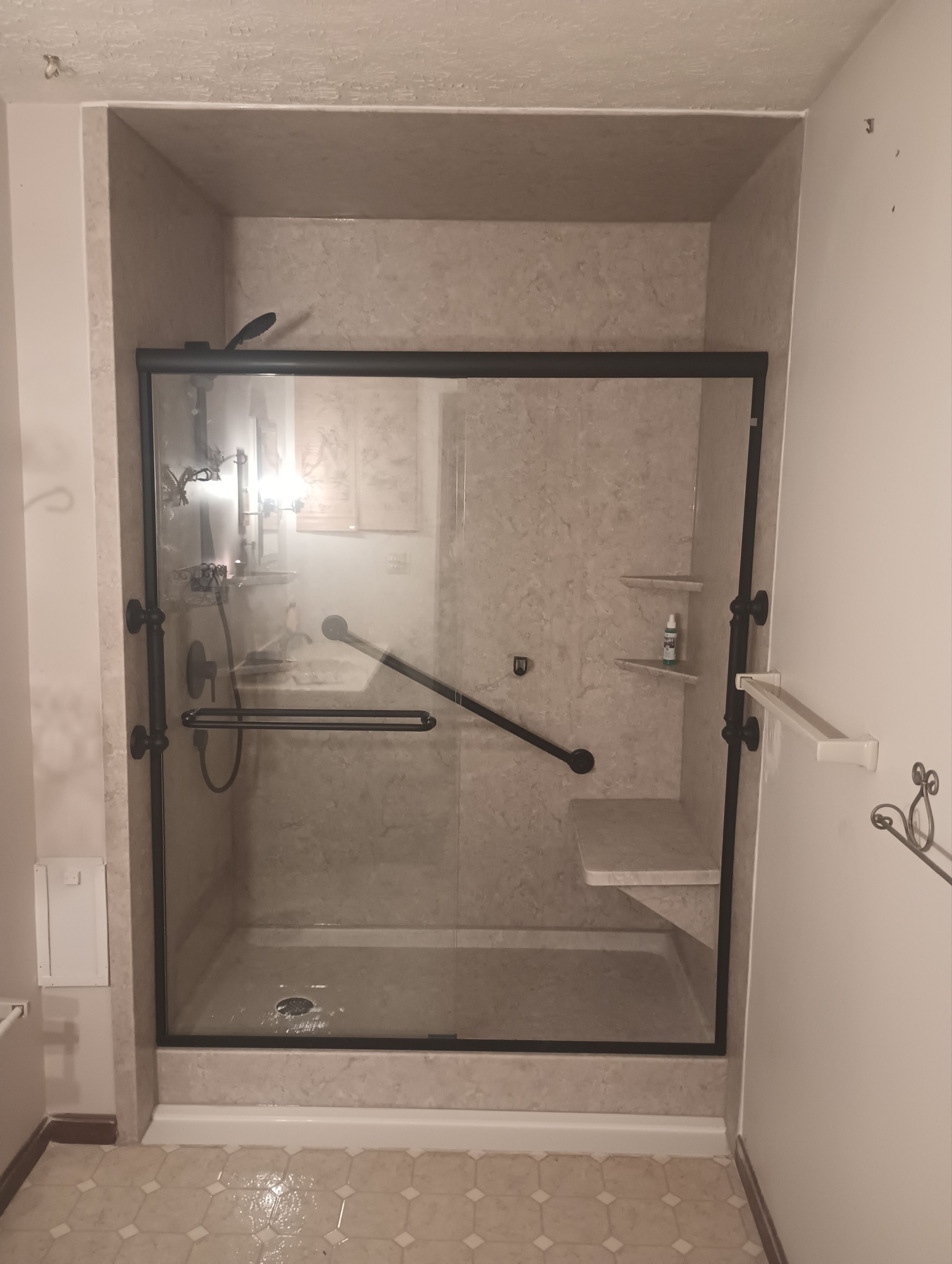 Tub to Shower Conversion using BCI Acrylic Shower System by Secure Construction Company Inc