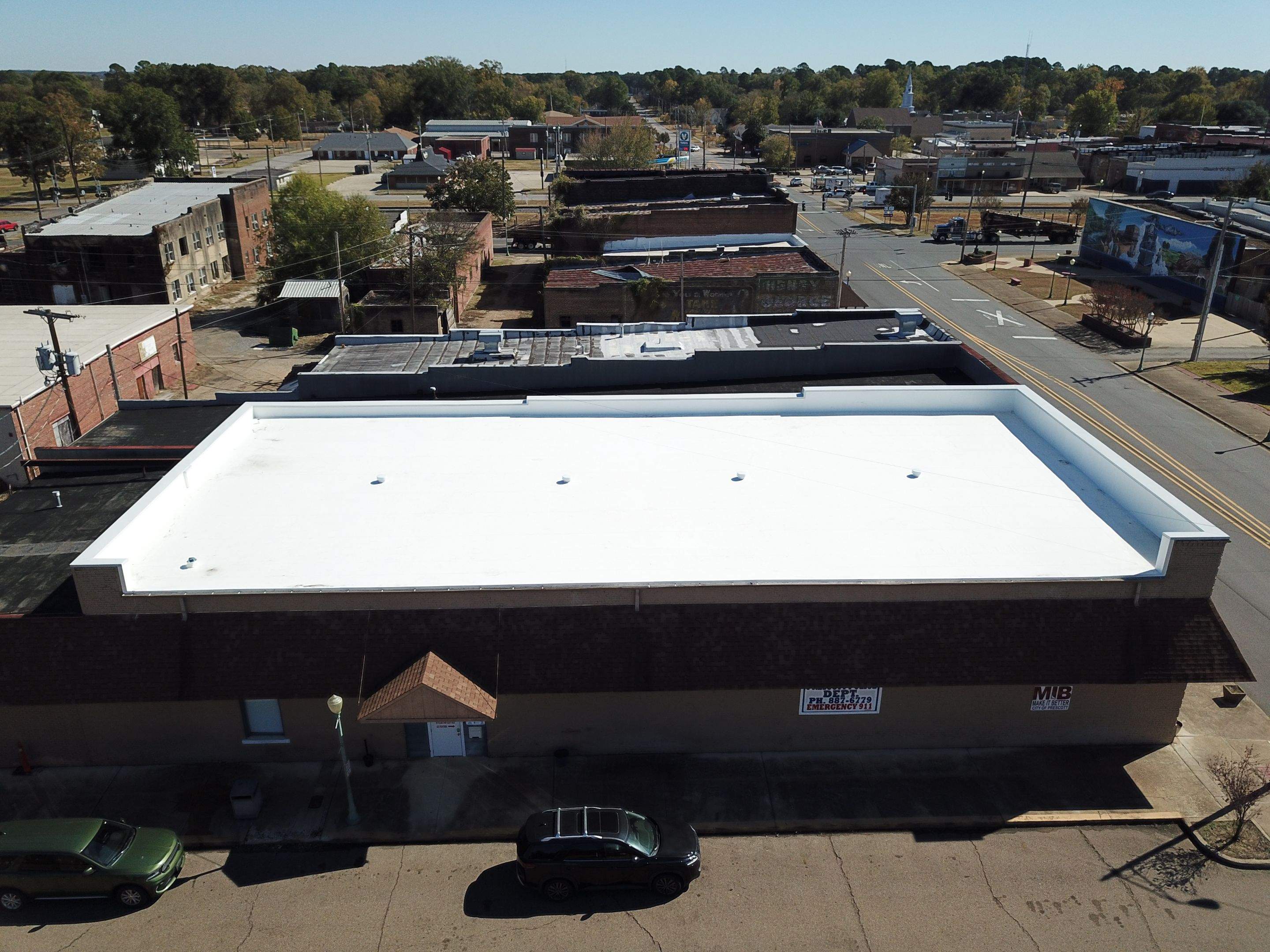 Police Department of Prescott, Arkansas by Hostetler Roofing