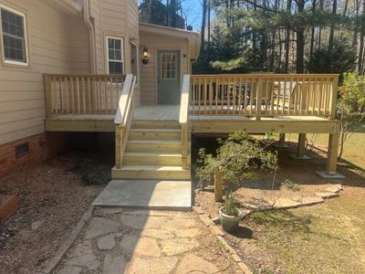 Deck Installation using Pressure Treated Pine in Peachtree Corners, GA