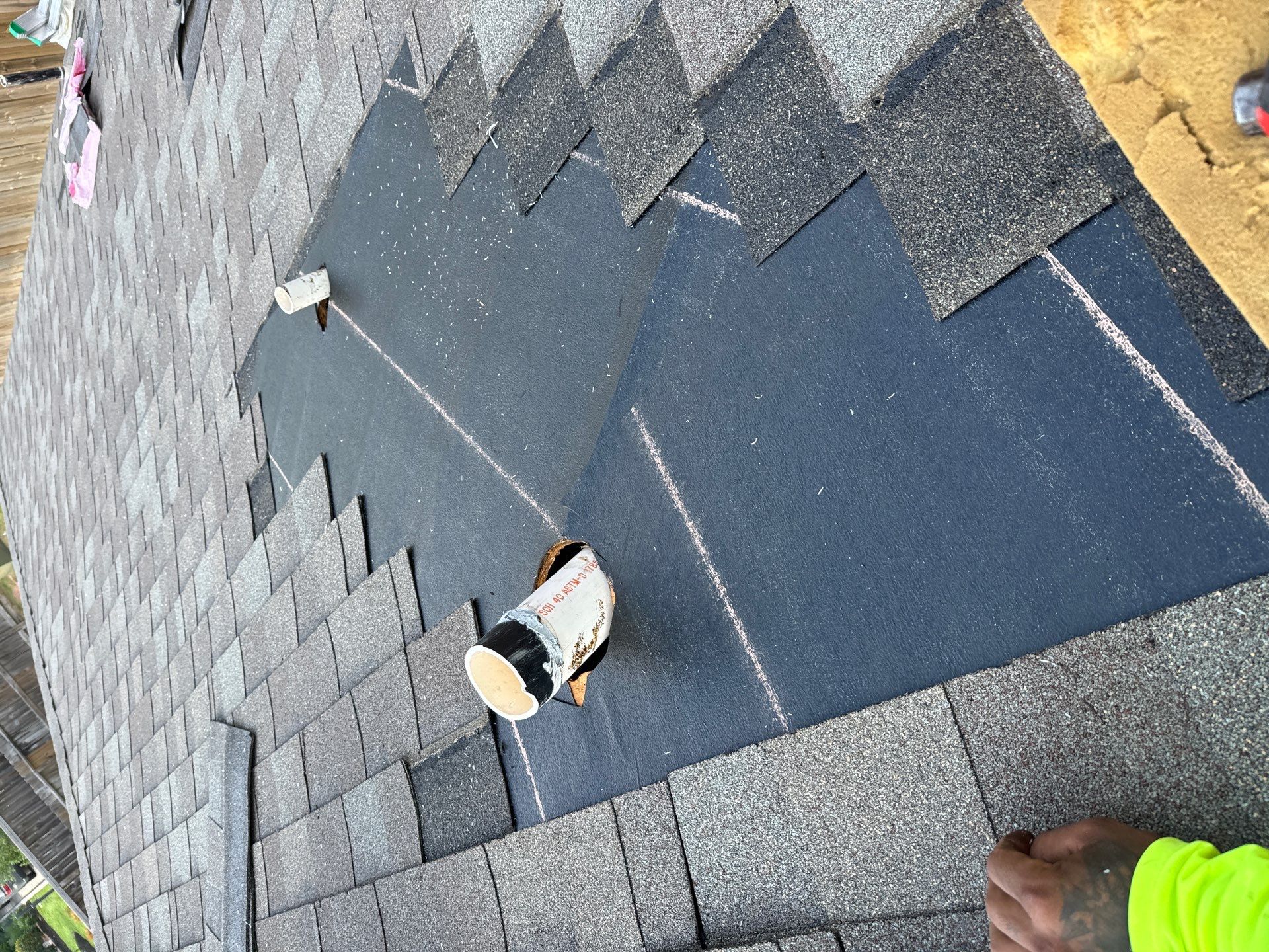 Hail Damage using Owen's Corning Duration (Lifetime) Shingles by Roof Repair Company