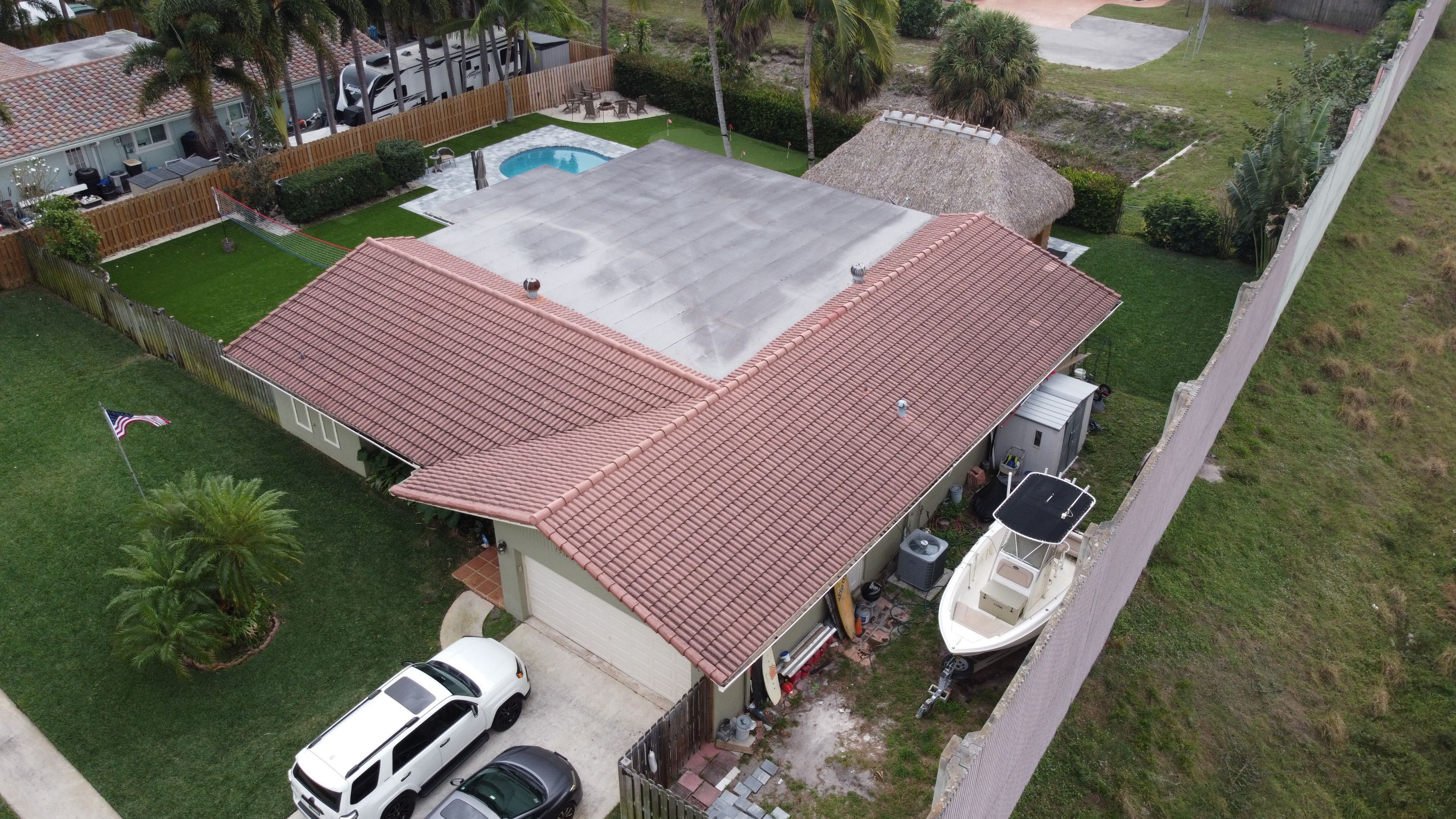 Residential Roofing Installation using 1" Nail strip metal roof by BLUES BROTHERS ROOFING