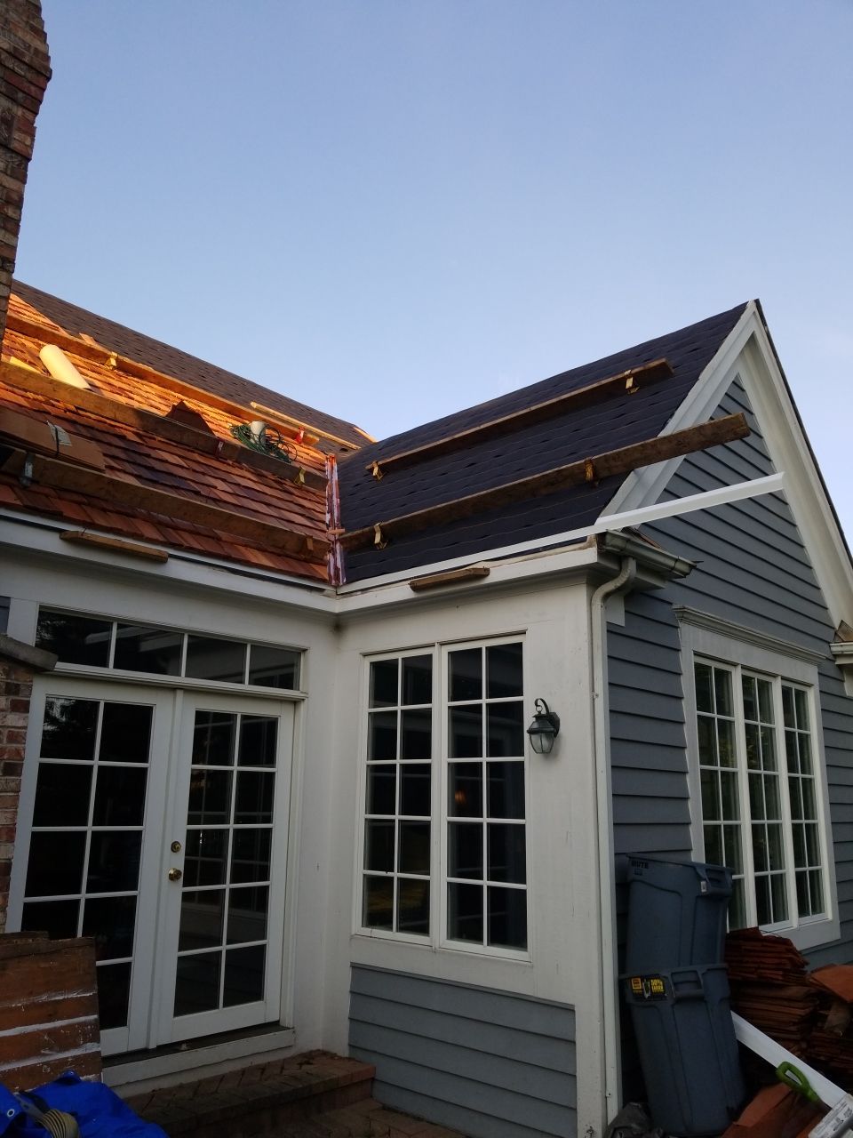 Cedar Roof Installation in Lake Forest by Custom Installations, Inc.