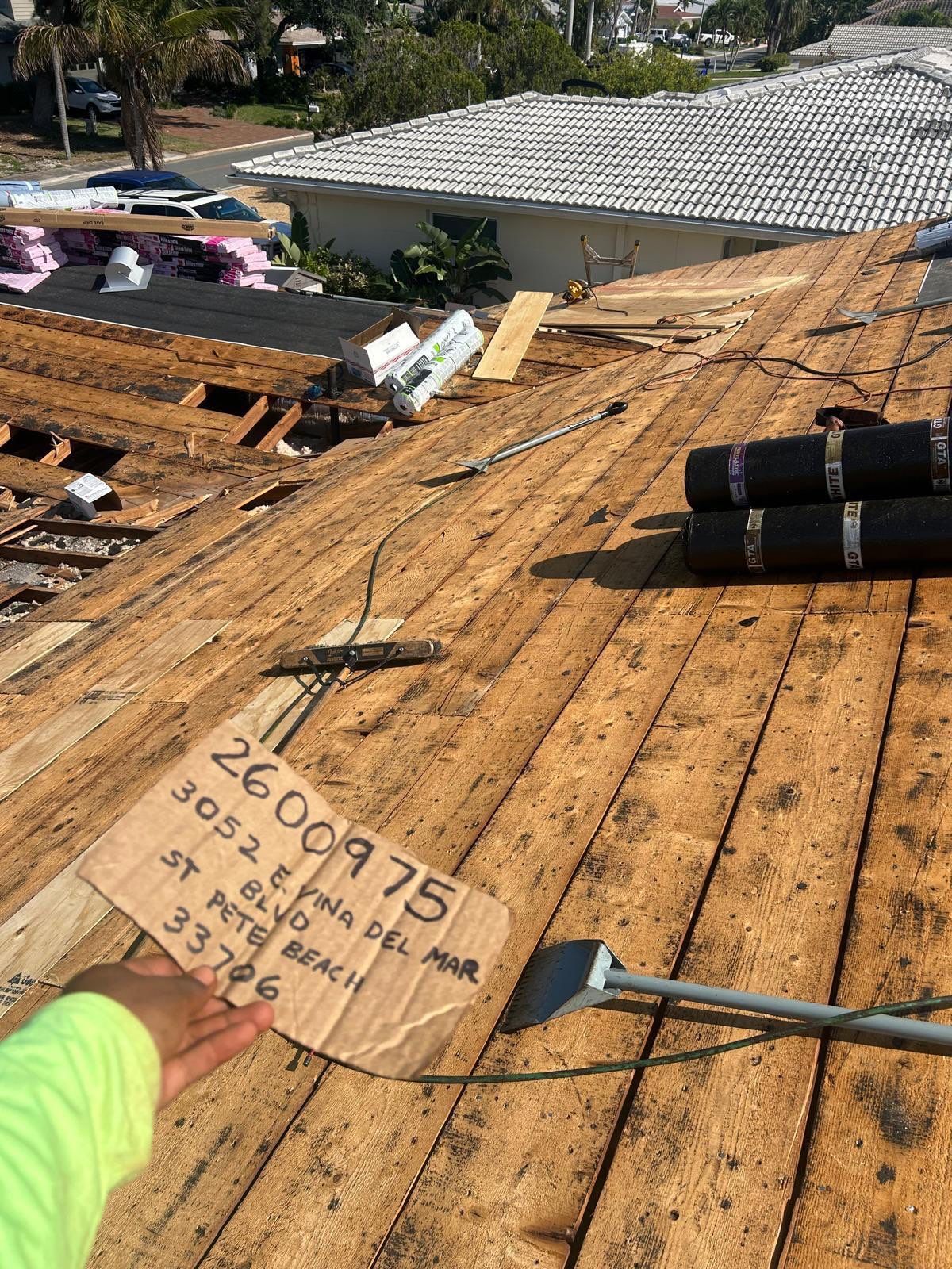 Project in St. Pete Beach 33706 by Mitchell Roofing Company LLC 