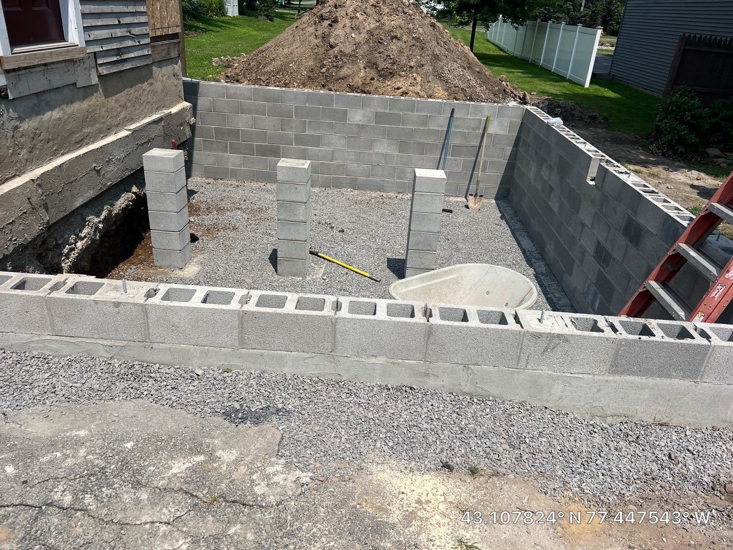 Block Foundation Addition  by NG Masonry & Construction LLC