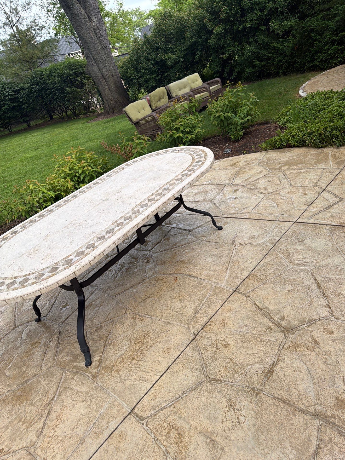 Stamped Concrete Surface Cleaning by Northern Power Washing LLC.