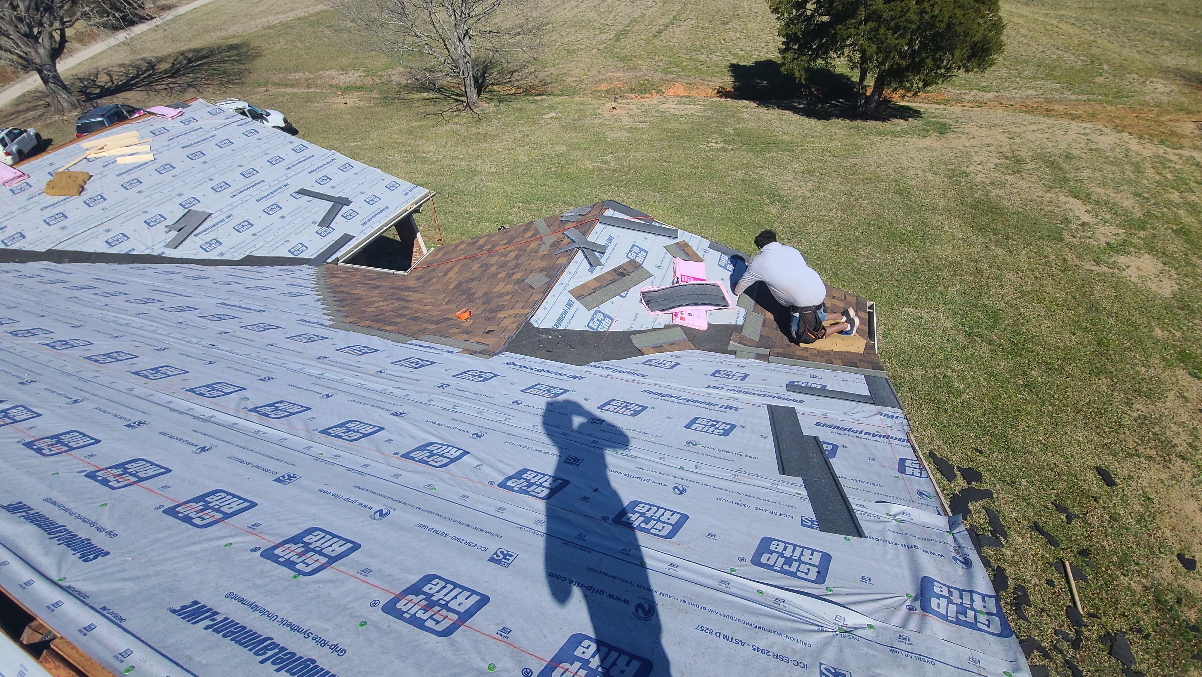 Farm roof job by BROCK BUILDERS 