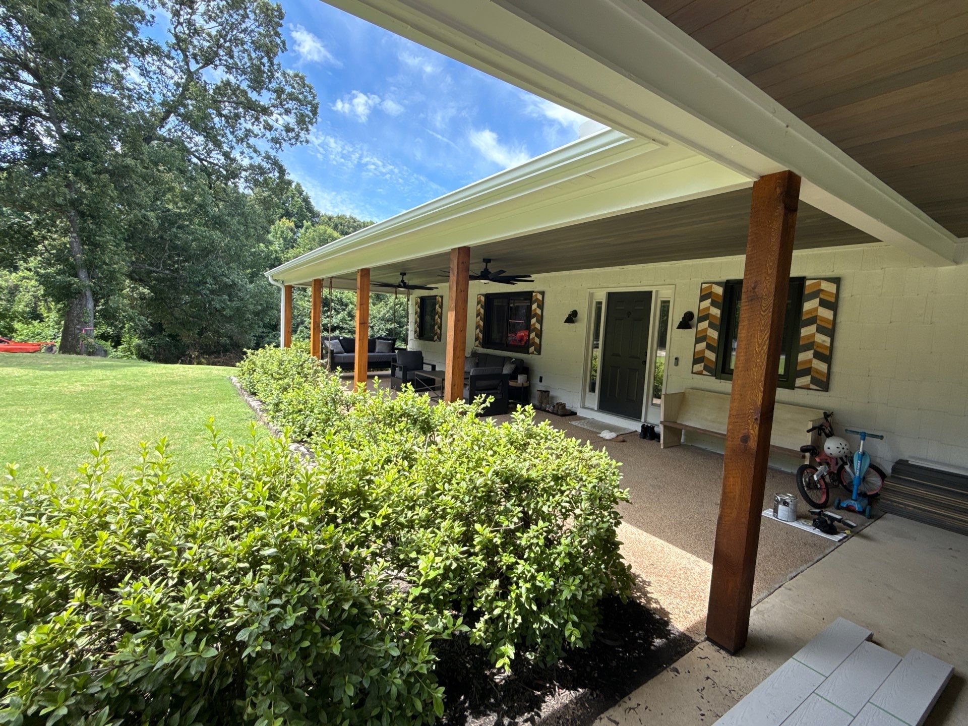 Structural Roof Restoration and Porch Repair in Hernando MS by Revival Roofing Services