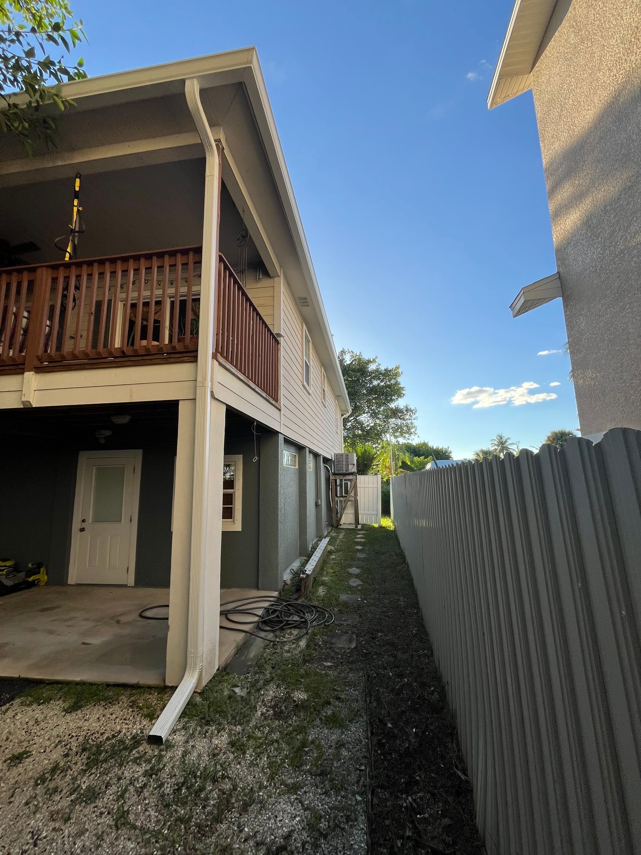 New Downspout Installation in Fort Myers FL by Gutter Professors