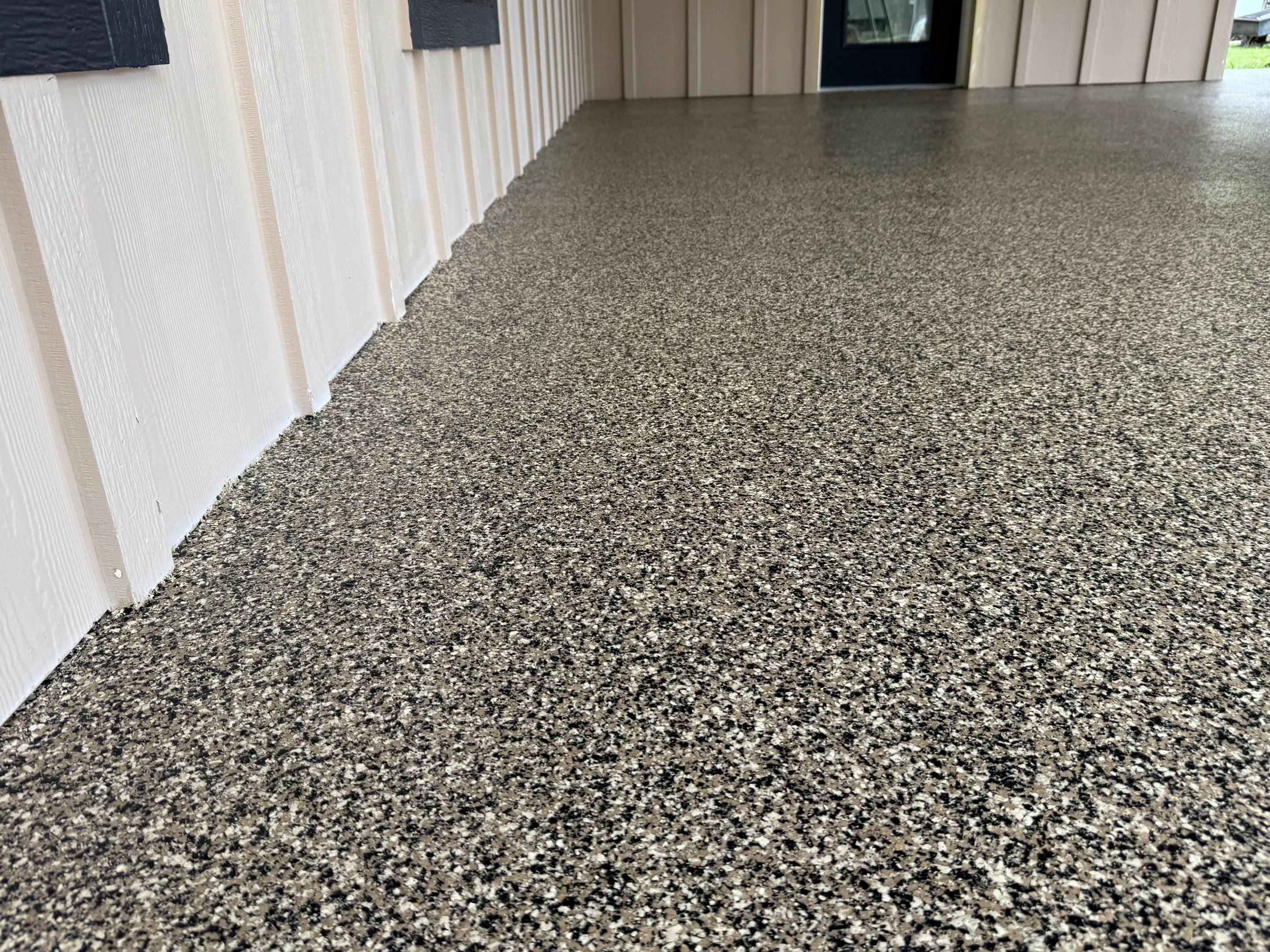 Carport in Hawthorne, FLin Aztec Beige by Cross Creek Concrete Coatings