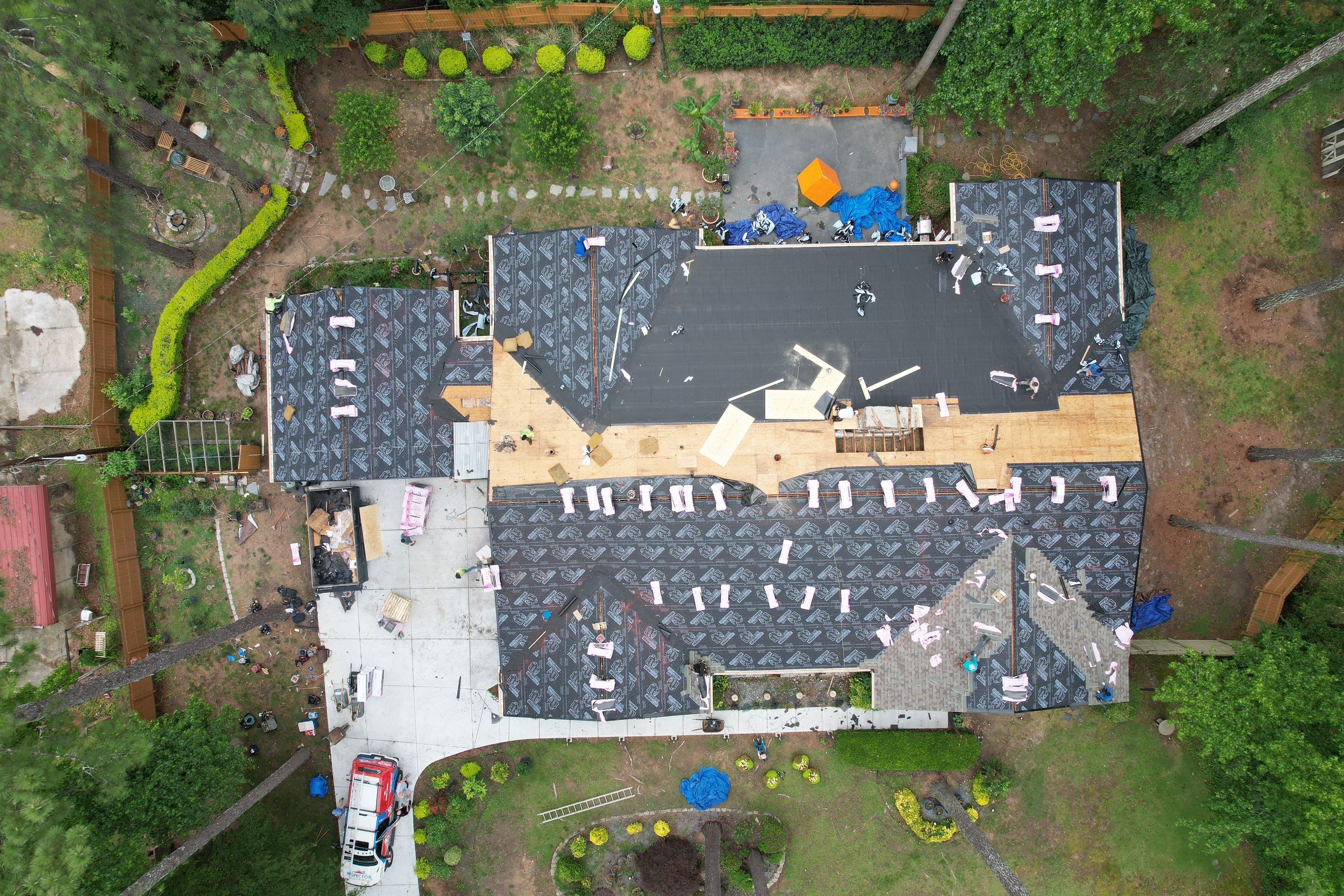 Residential Roofing Installation using Owens Corning by Inspector Roofing and Restoration