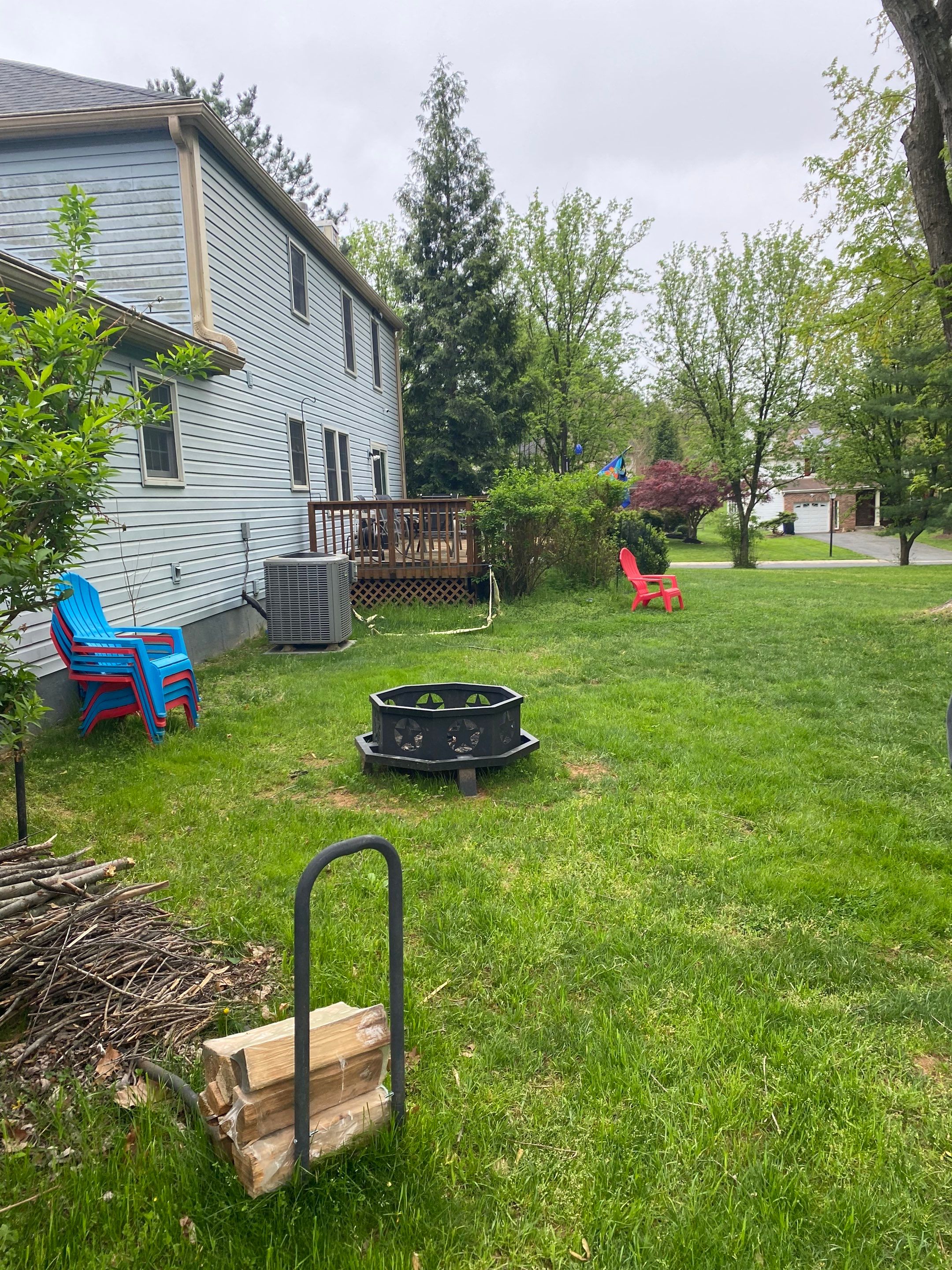 Backyard Transformation using Techo-Bloc Pavers by The Smet Companies, LLC