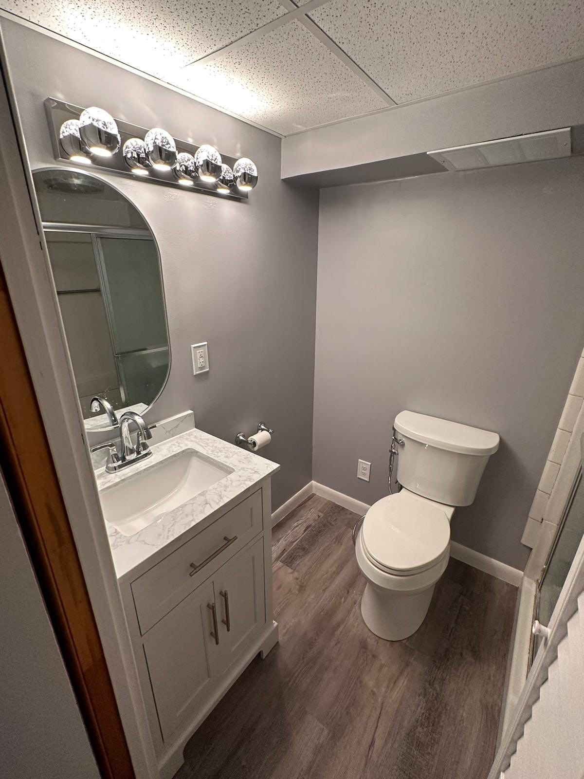 Bathroom Remodel using Drywall by Home Concepts Construction