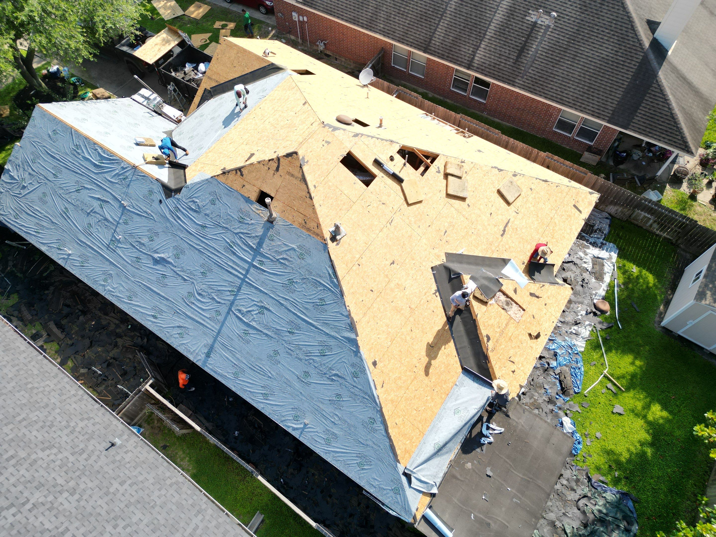 Residential Roofing Installation using IKO Dynasty by Core Four Roofing