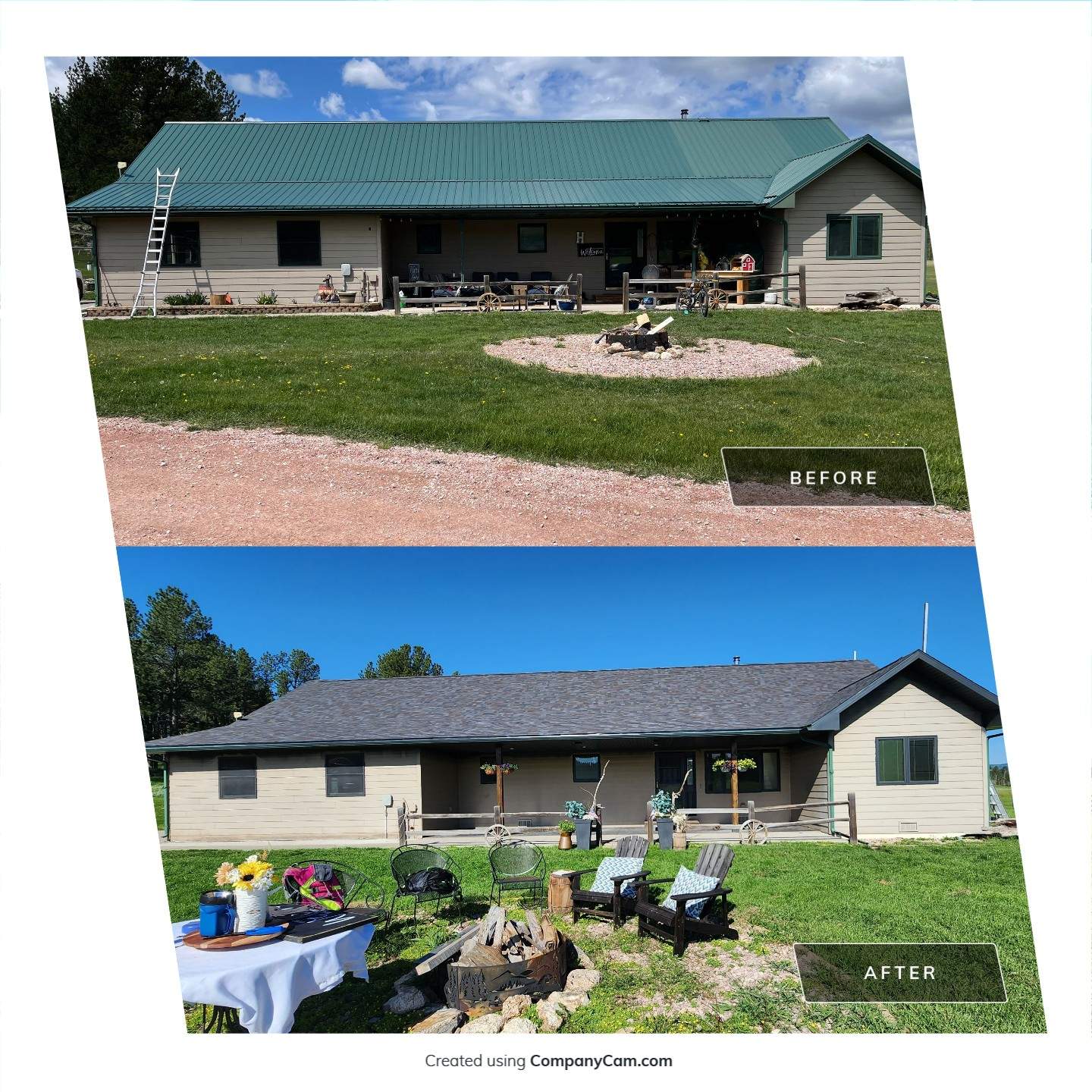 Out with the old and in with the new.  by Weather-Tite Exteriors LLC