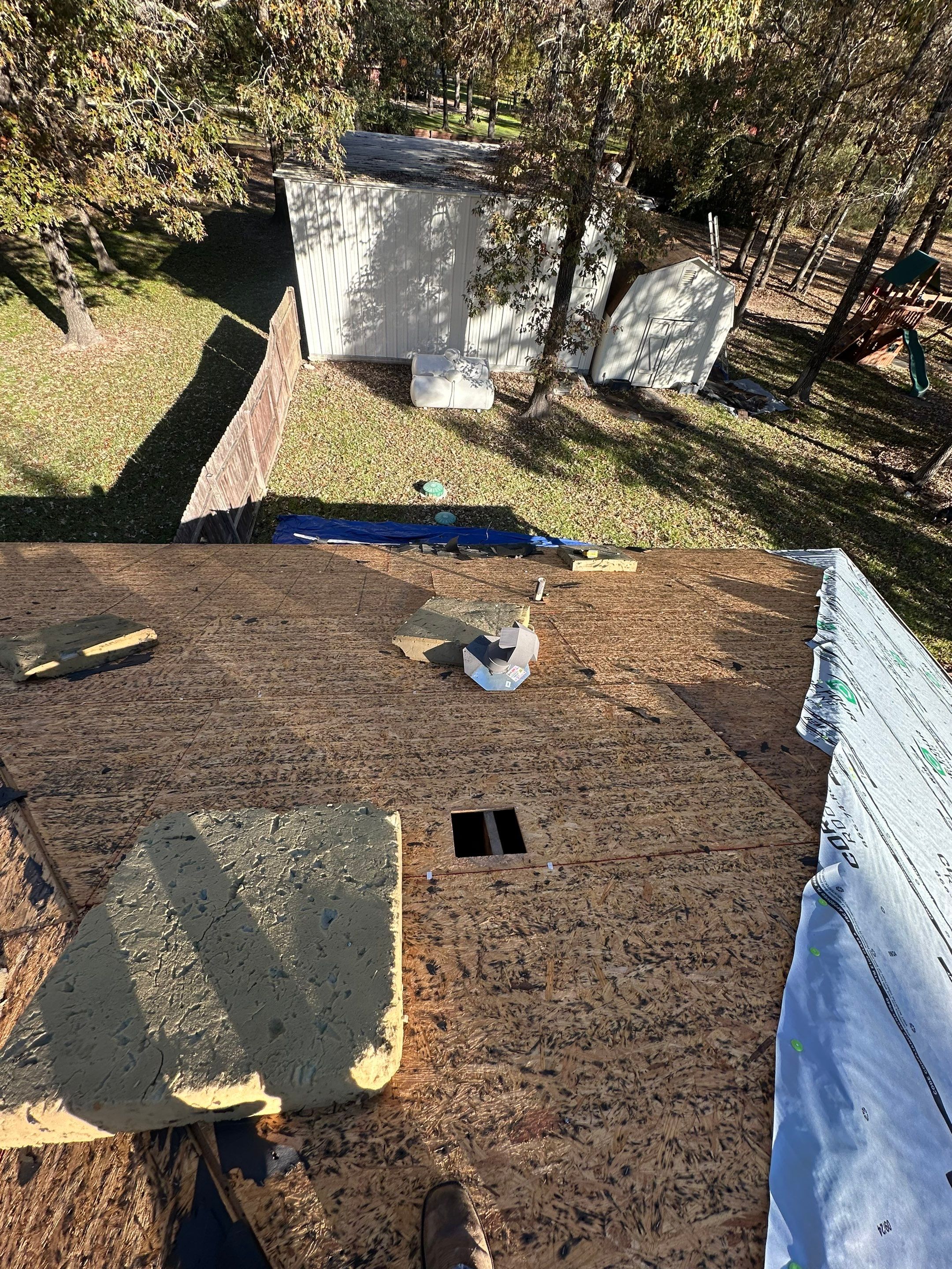 Residential Roofing Installation using GAF Timberline HDZ in Montgomery by Core Four Roofing