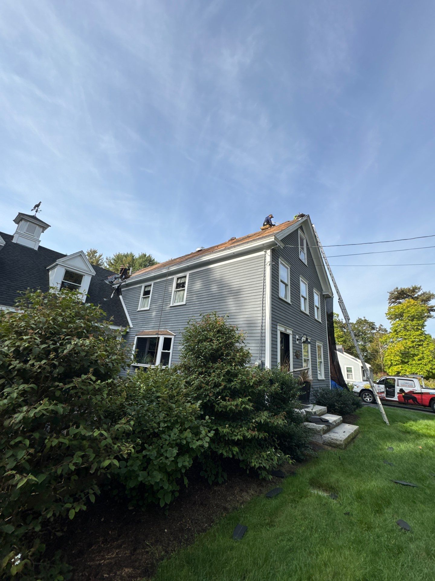 Roof Replacement & Chimney Removal – Westford, MA by Mighty Dog Roofing of Greater Middlesex County