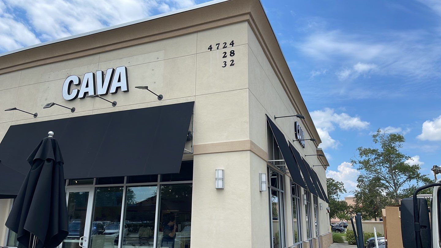 Channel Letter for CAVA by SignCrafters