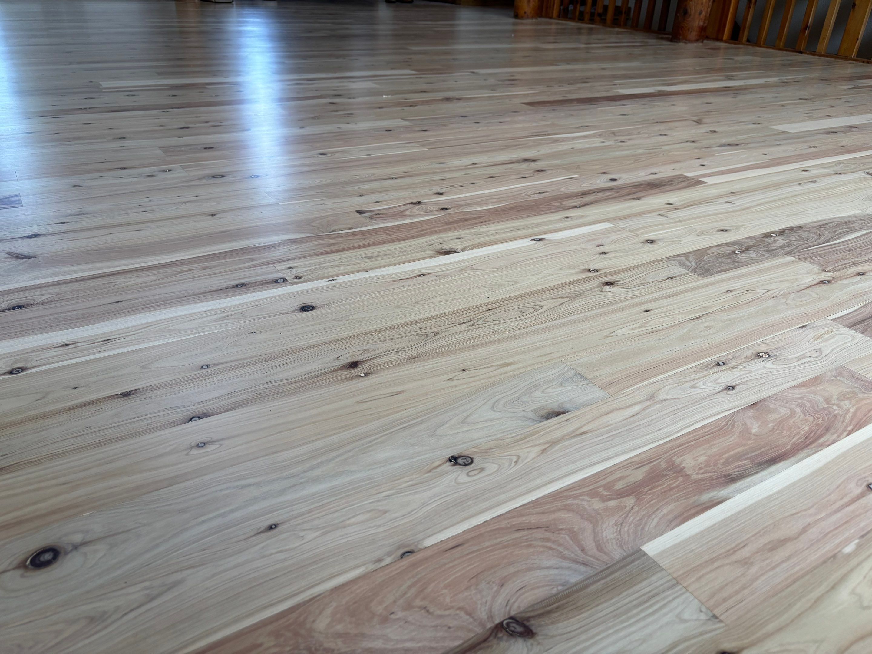 Austrailian Cypress Hardwood Repair and Refinishing in Shawnee by Rippnfinish