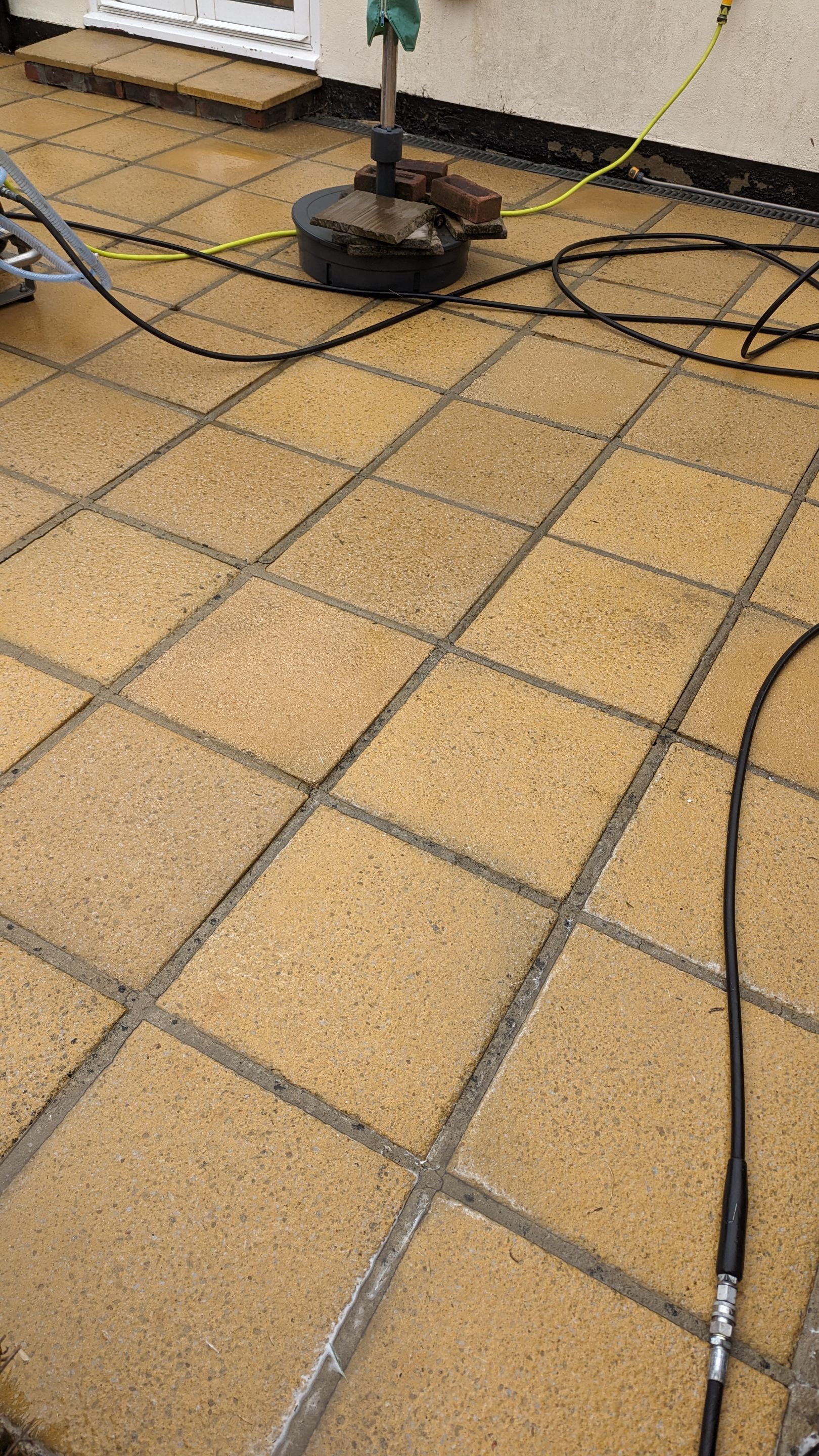 Driveway And Patio Clean using honda 21 ltr/min by Ges Exterior Cleaning ltd