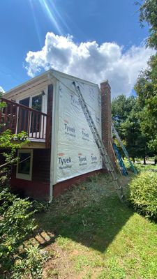 Siding Repair using Certainteed Mainstreet water intrusion