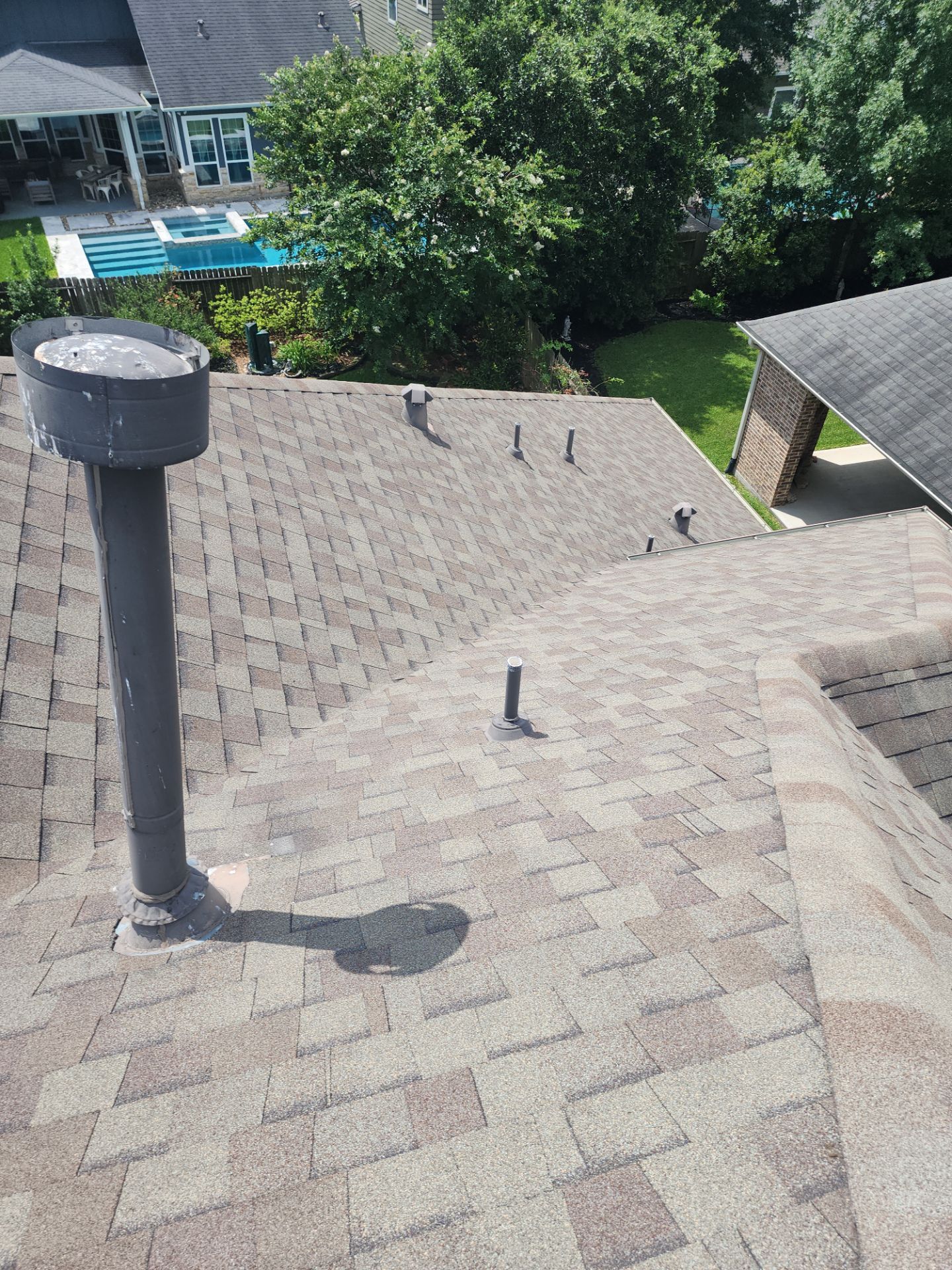 Hail Damage using Owen's Corning Duration (Lifetime) Shingles by Roof Repair Company