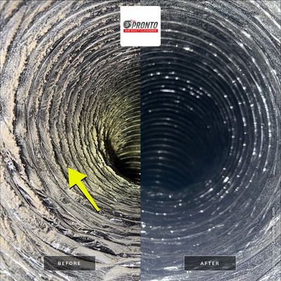 Air duct cleaning using Hypervac