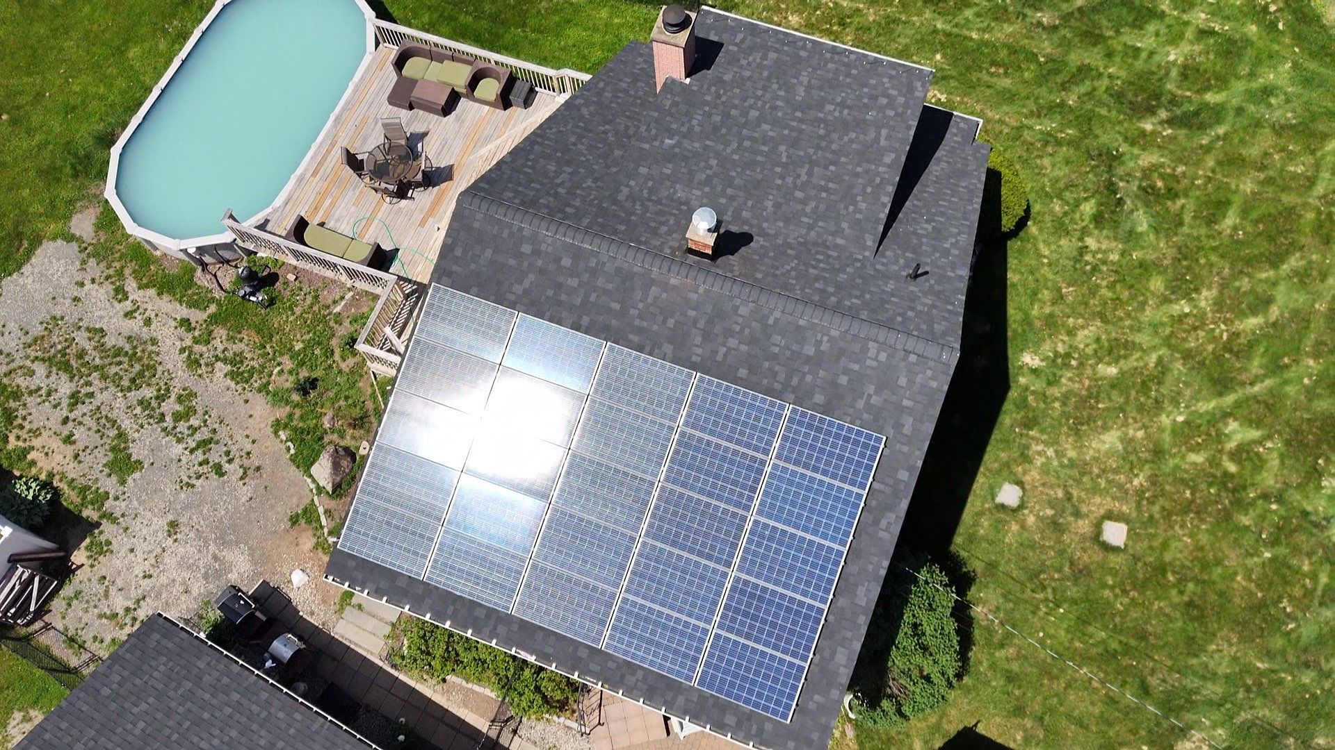 Solar Removal, Reinstall & Full Roof Replacement in Wilbraham, MA – Owens Corning Duration, Onyx Black by JOHNNYS PRO