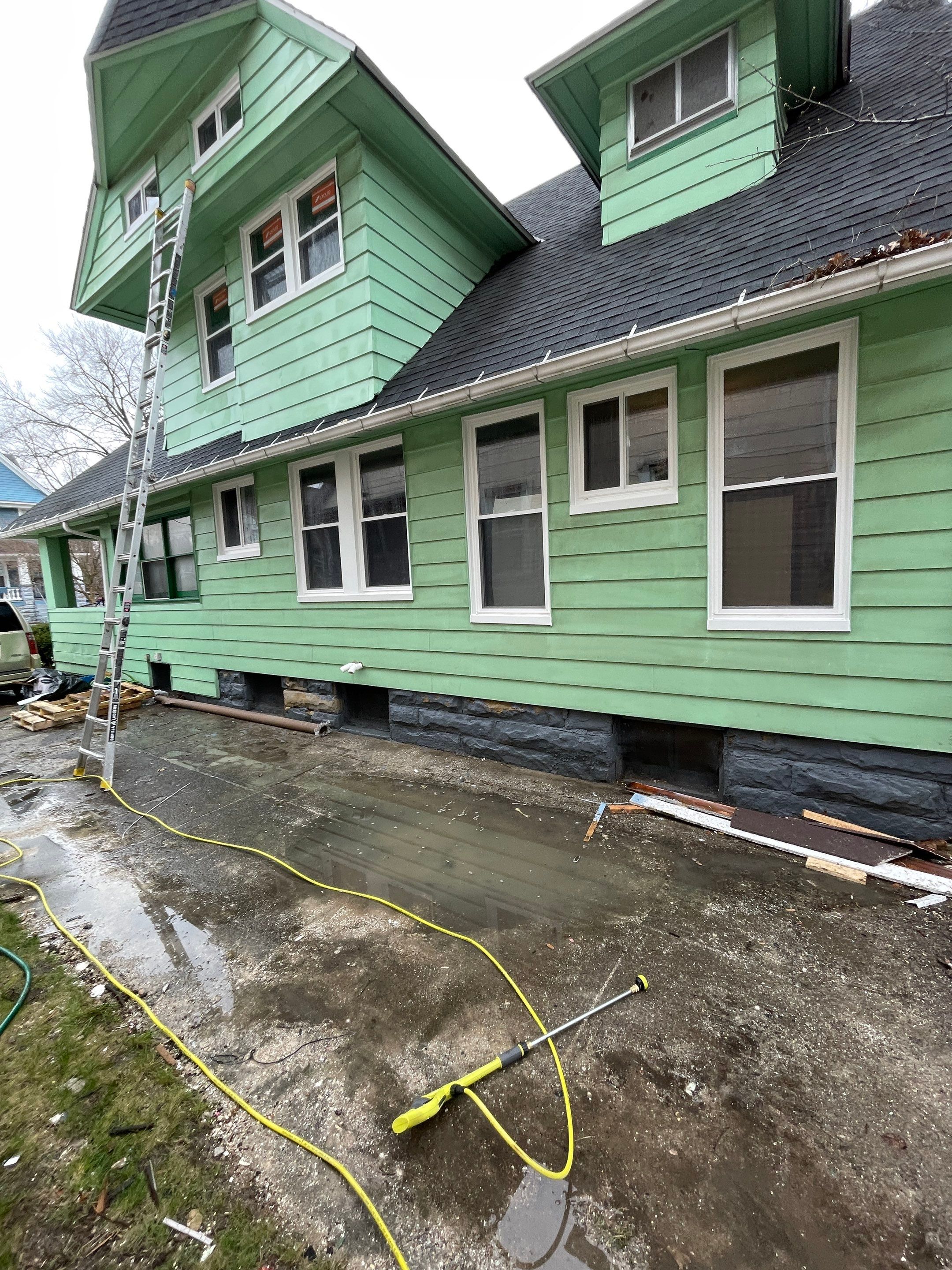 Exterior Painting using Benjamin Moore Element Guard by Callaway Contracting LLC