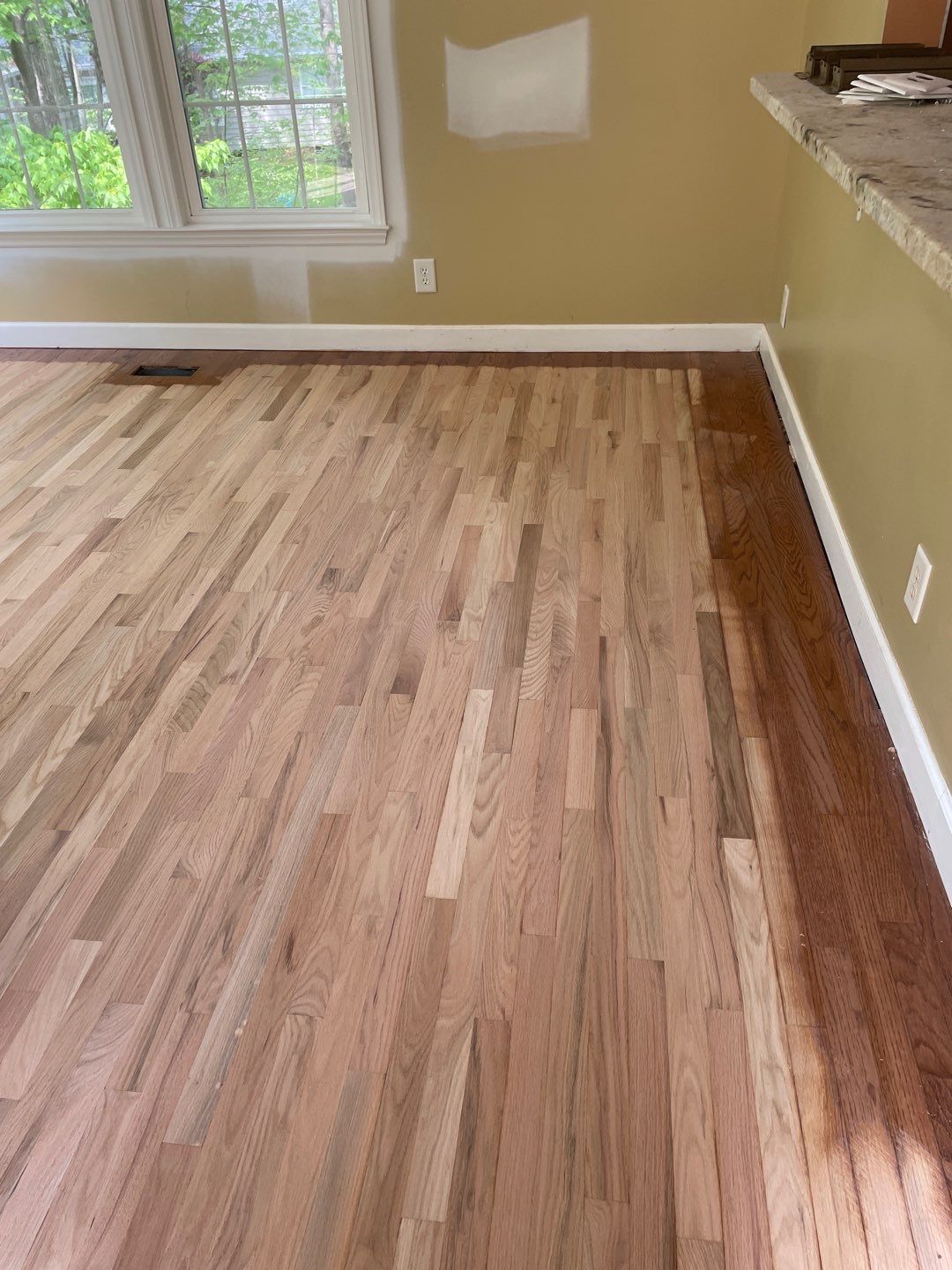 Red oak floor refinishing