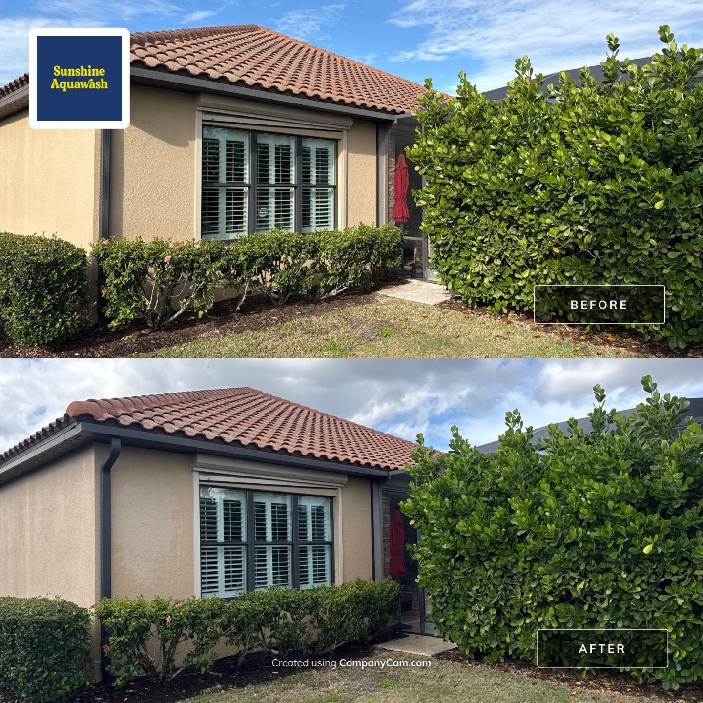 Barrel Tile Roof Cleaning in Esplanade Golf & Country Club – Lakewood Ranch, FL by Sunshine AquaWash