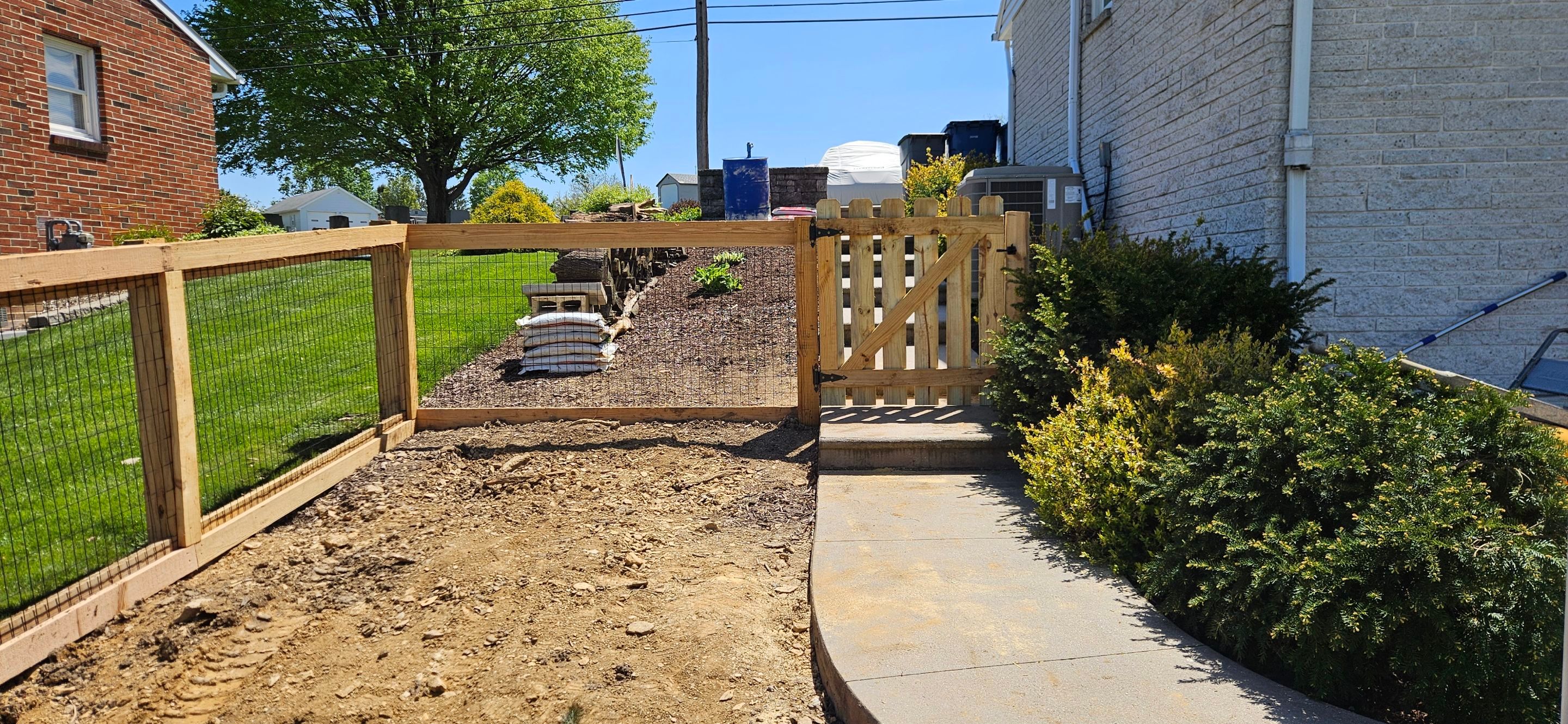 Picture Frame with Black Coated Wire by Kingdom Fence & Supply