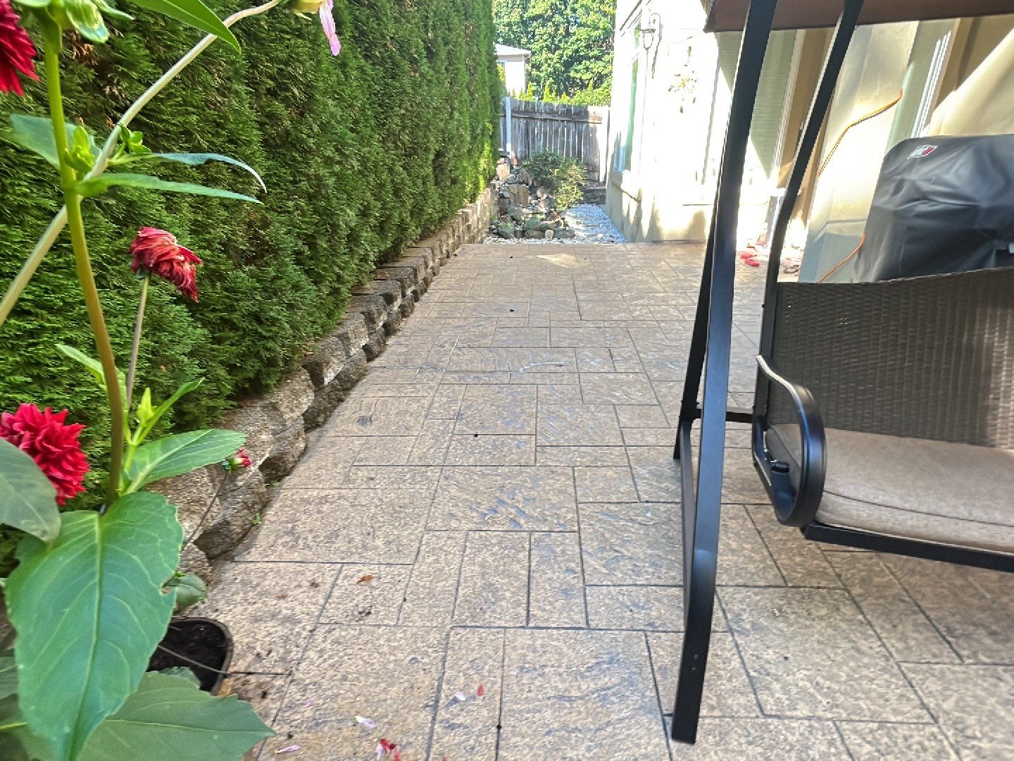 Stamped Concrete Patio  by Jireh Asphalt & Concrete Inc 