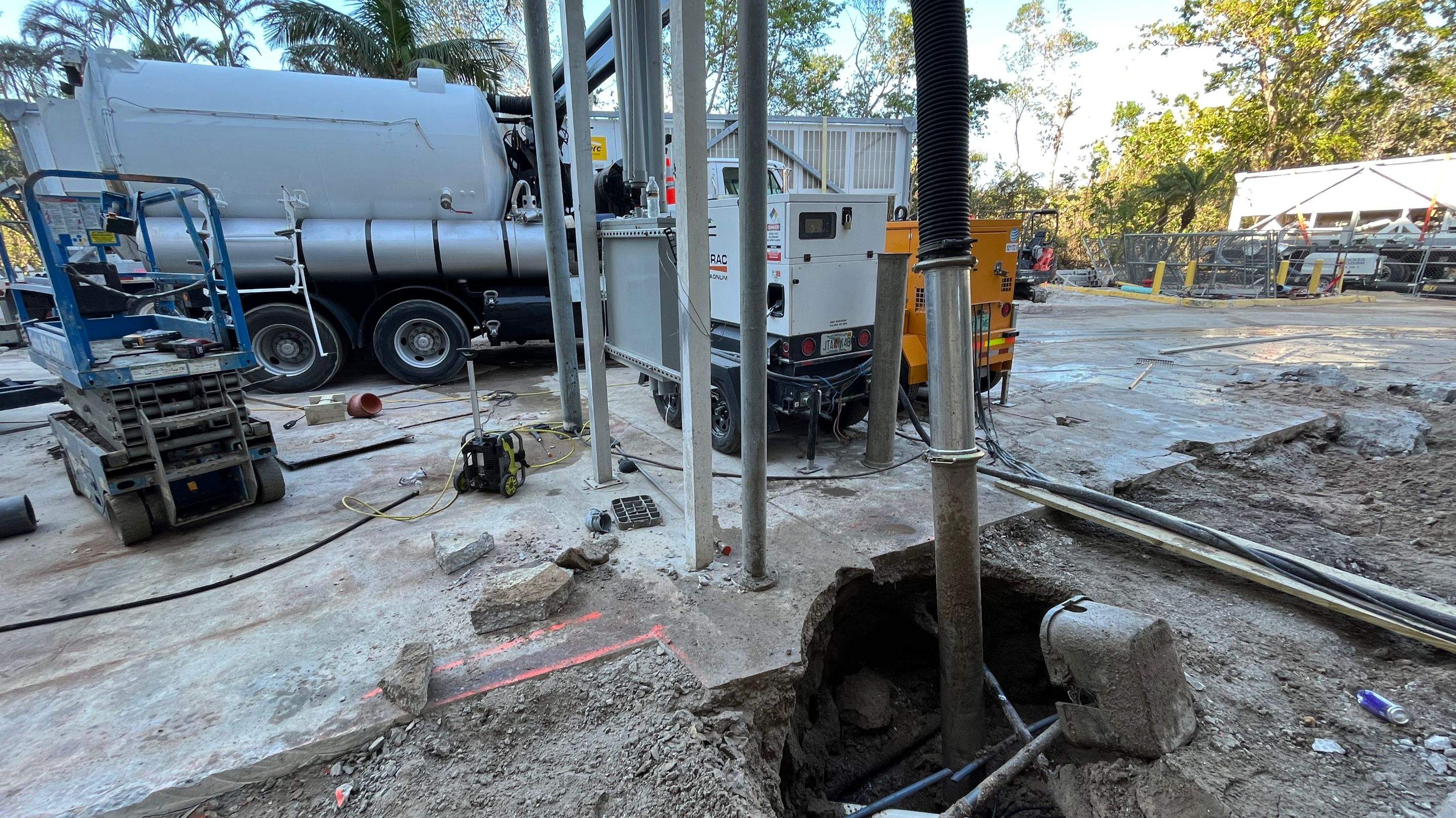 Ritz-Carlton NW Service Area Daylighting by Don Mar, Inc. Storm Water Solutions