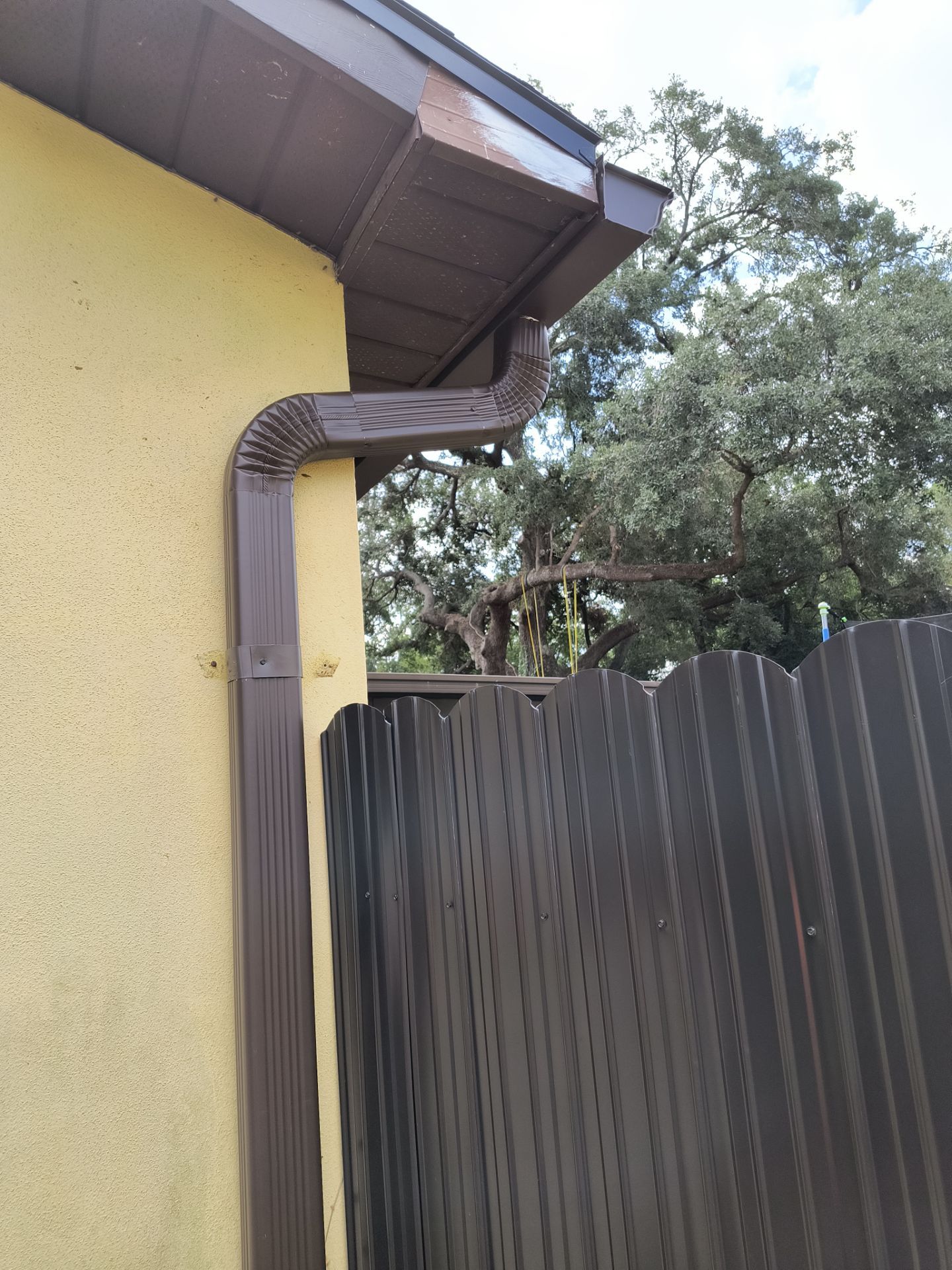 Musket Brown 6-Inch Gutters in Tampa FL by Gutter Professors