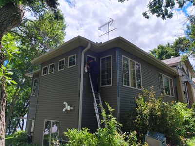 5" Seamless Gutter Installation with Leaf Exterminator Gutter Covers – Clear Lake, MN
