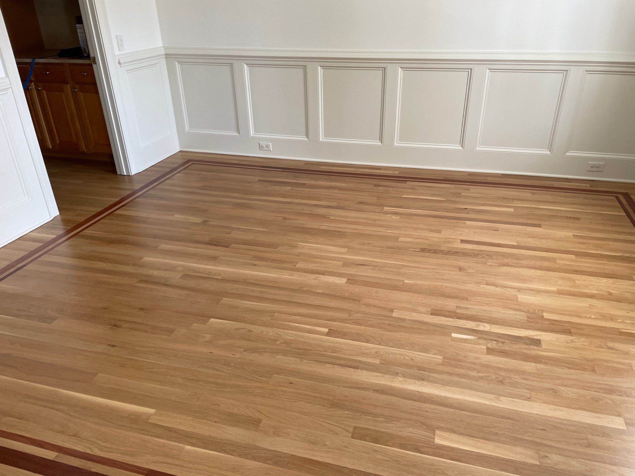 Sand and Refinish using Bona Waterbased by Footprints Floors of Coastal Carolina