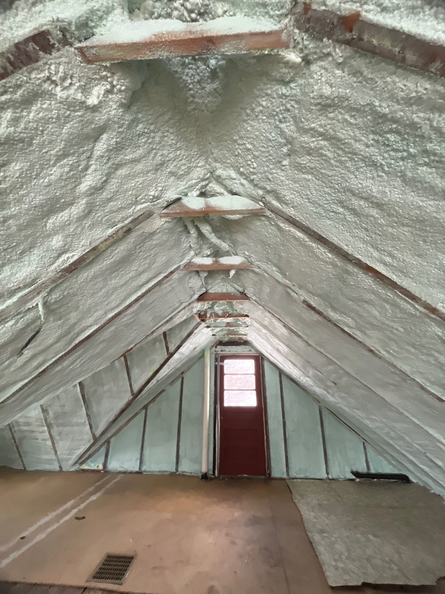 Attic Insulation using Closed Cell Spray Foam by NYS Foam & Energy