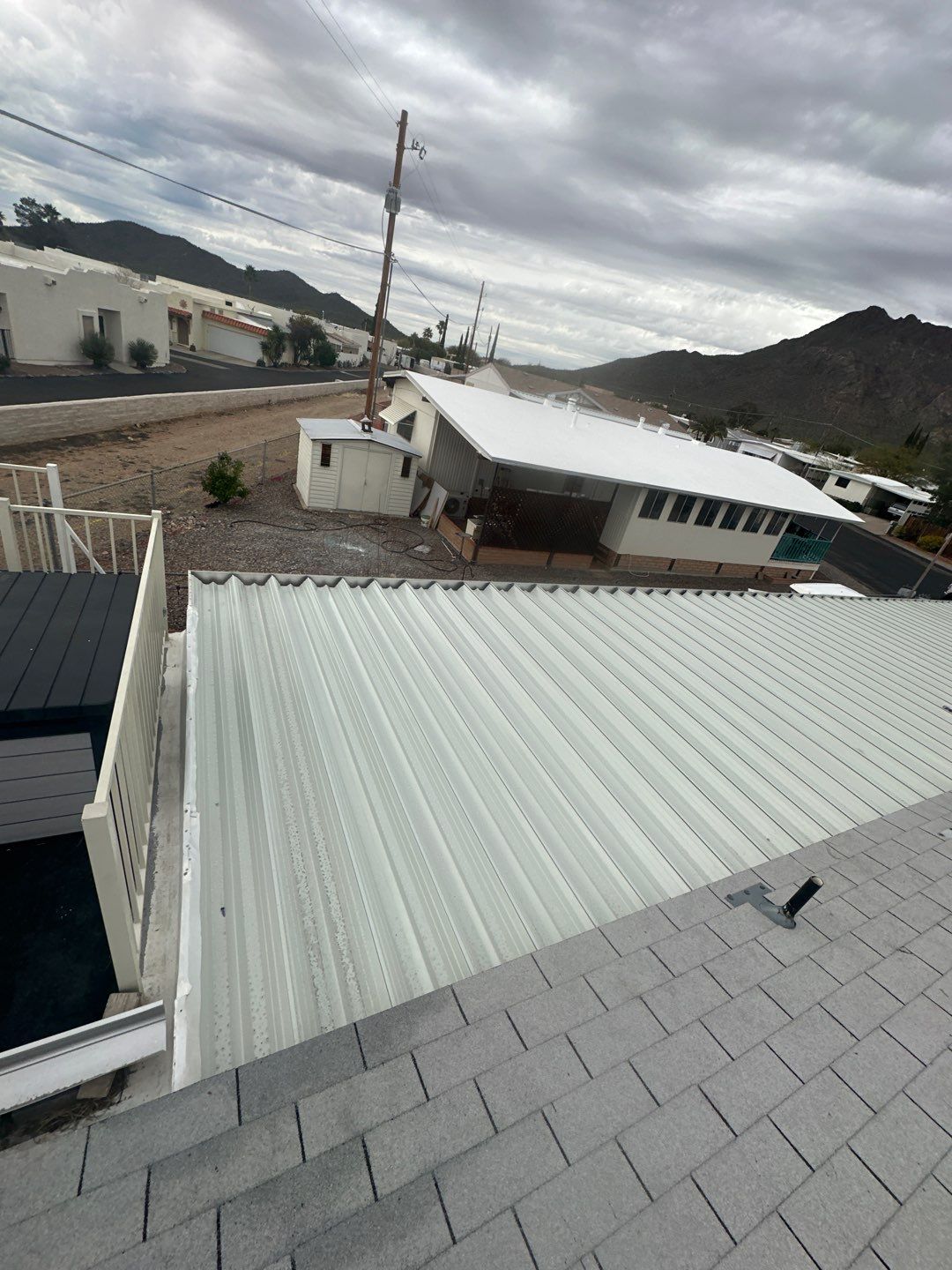 Polar White Exposed Fastener  by Reimagine Roofing