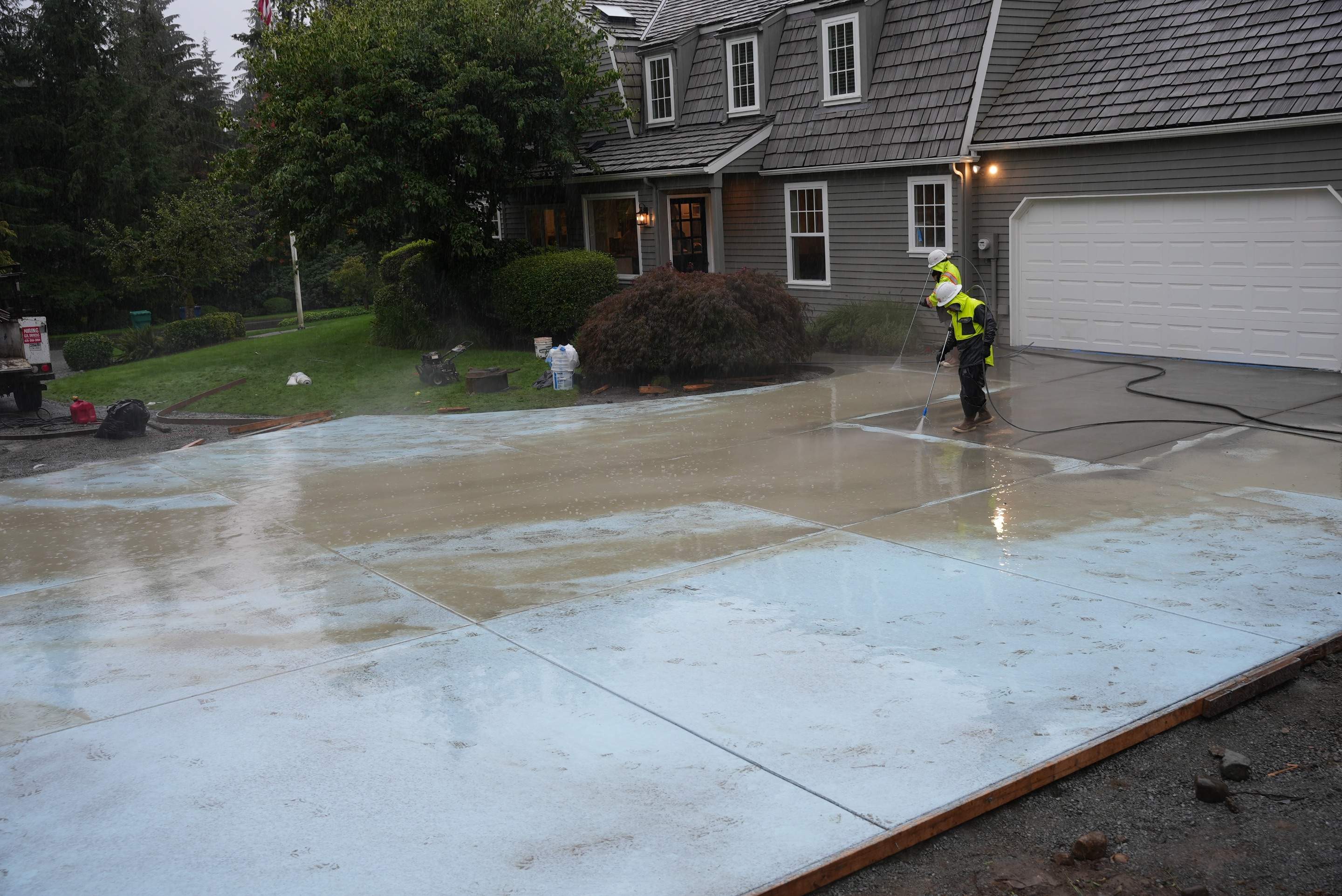 Sand Finish Concrete Driveway & Power Wash | Woodinville  by Jireh Asphalt & Concrete Inc 