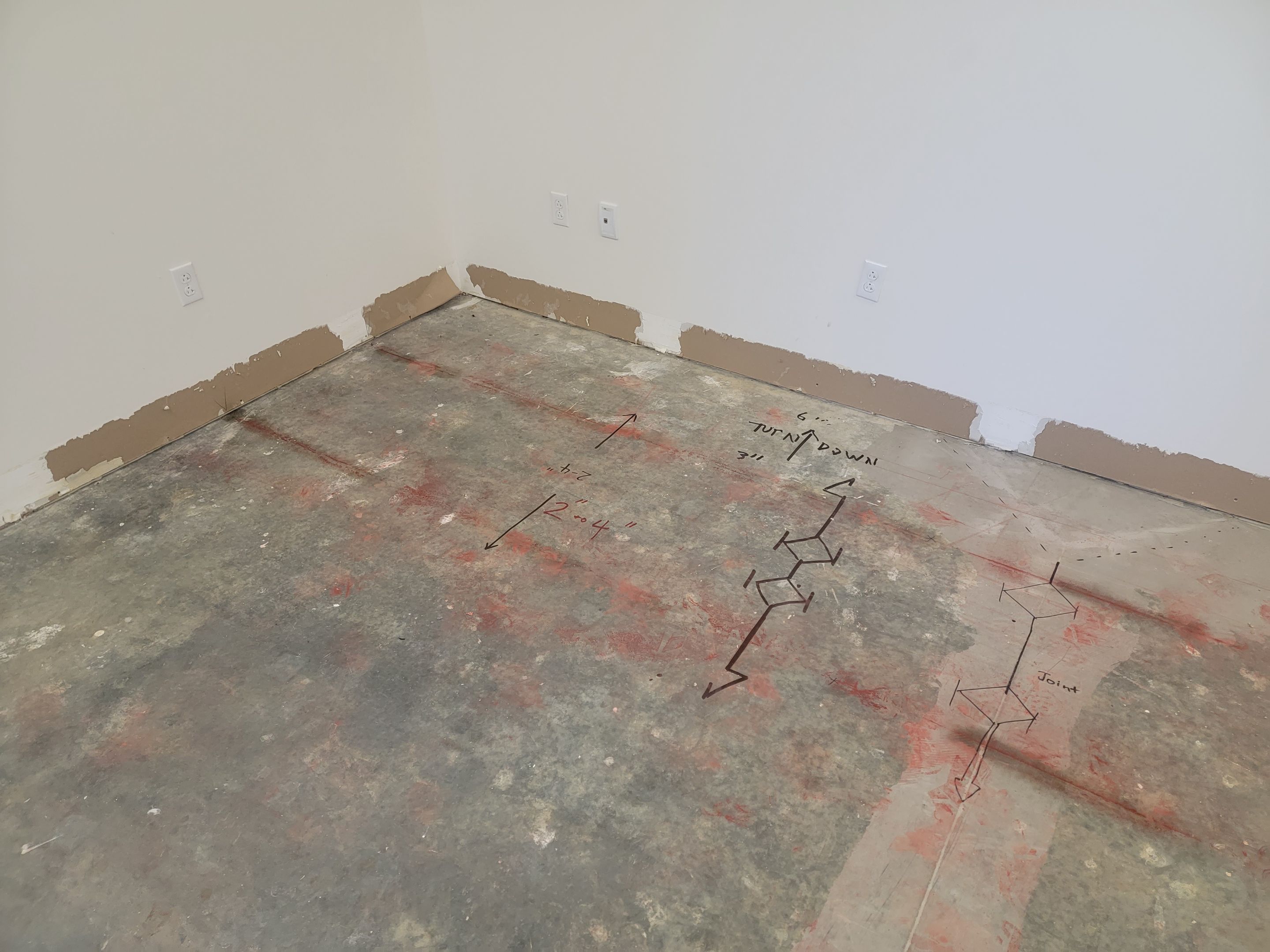 Concrete Scanning for new sewer line install by Alsip Locating Service, LLC