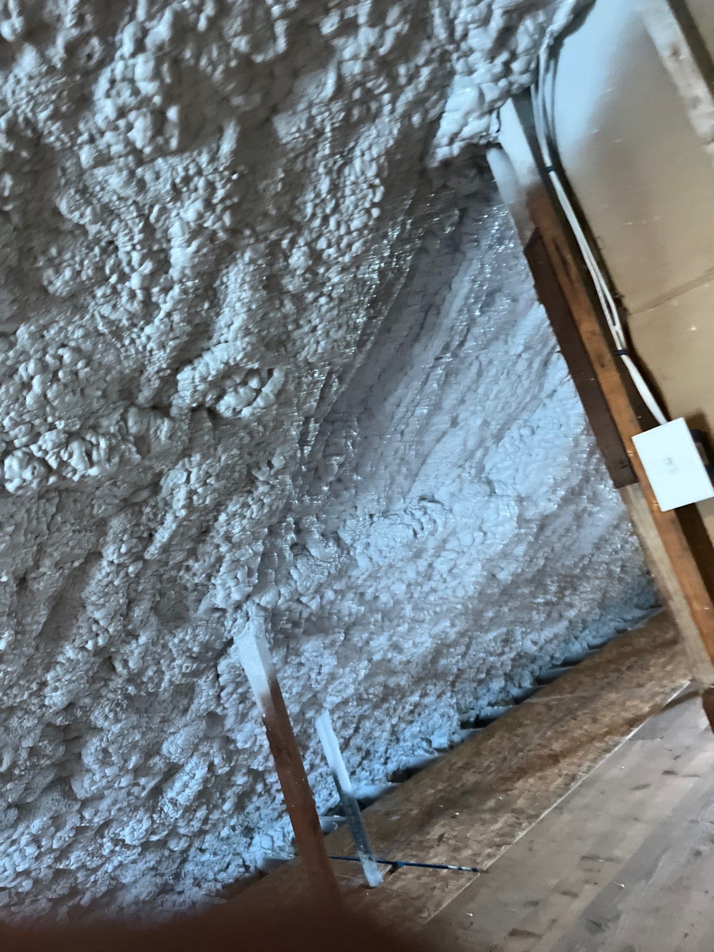 Attic Insulation using open cell spray foam by NYS Foam & Energy