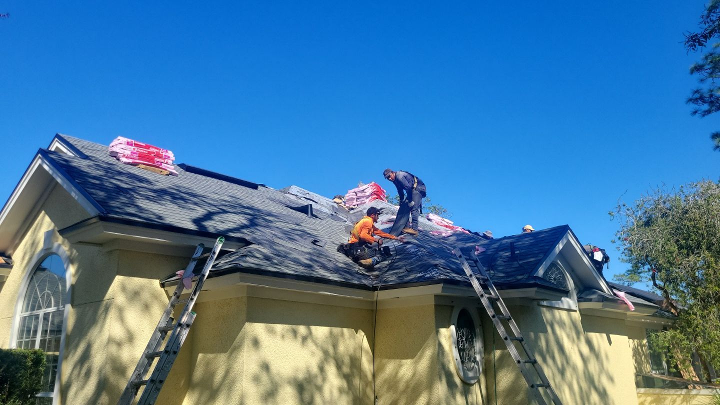 Residential Roofing Installation using Owens Corning TruDefinition Duration Shingles by Galaxy Builders, Inc.