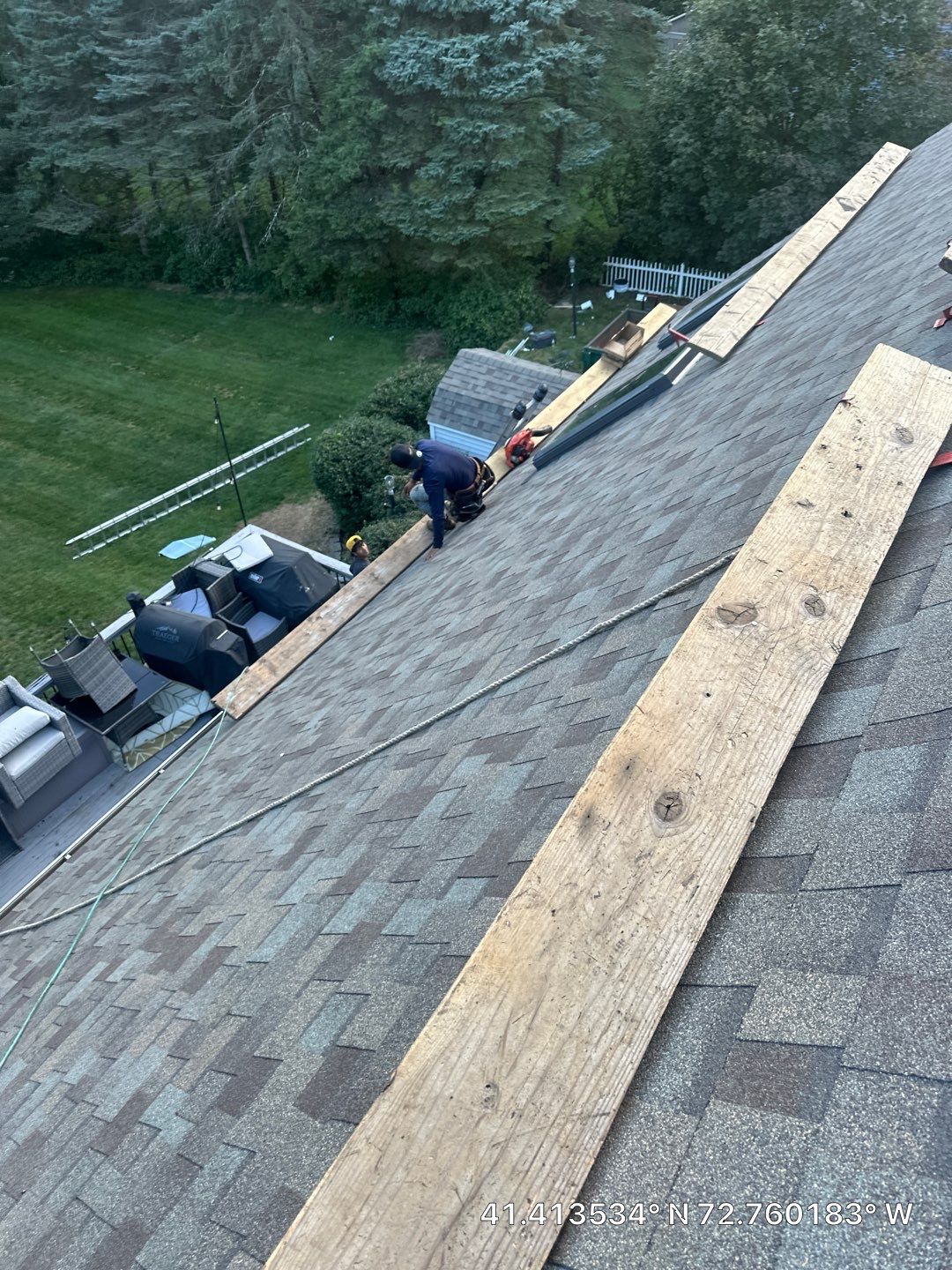 Residential Roofing Installation using Owens Corning Duration Driftwood by A Plus Exterior
